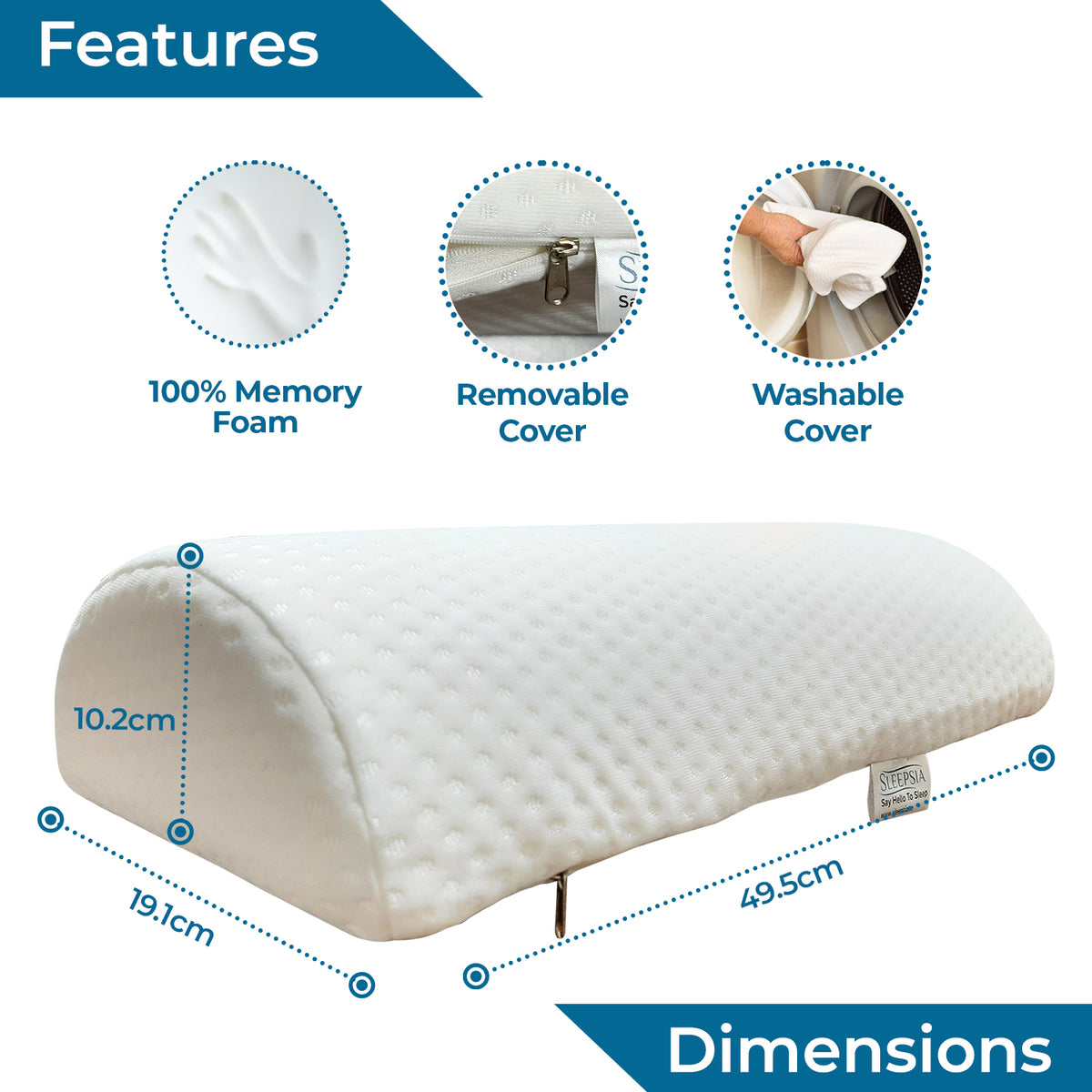 Knee Pillow Orthopedic Leg Pillow for Side Sleepers, Hip Pain Relief –  Sleepsia India Pvt Ltd