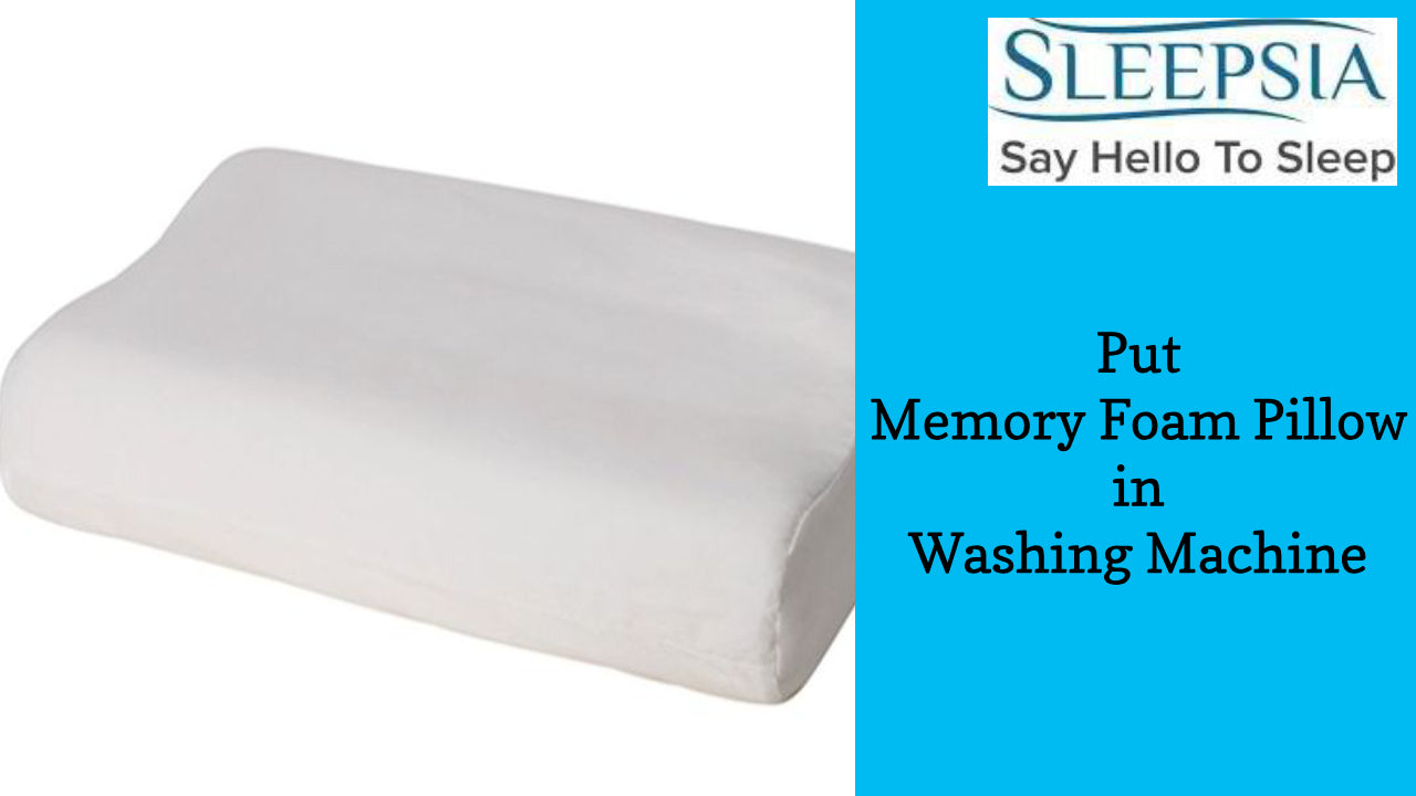 Memory Foam Pillow in Washing Machine