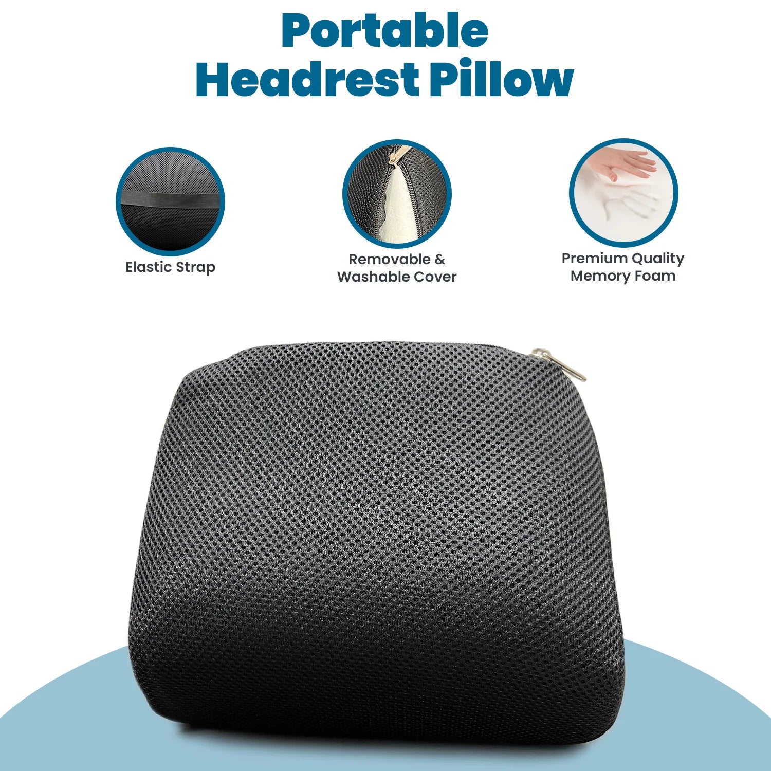 Car Head Rest Memory Foam Pillow