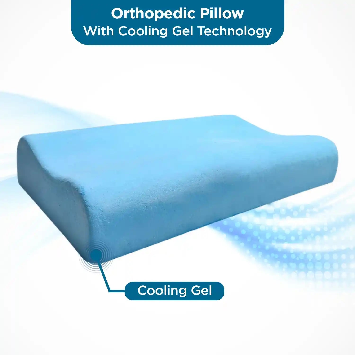 Small Gel Infused Contour Pillow