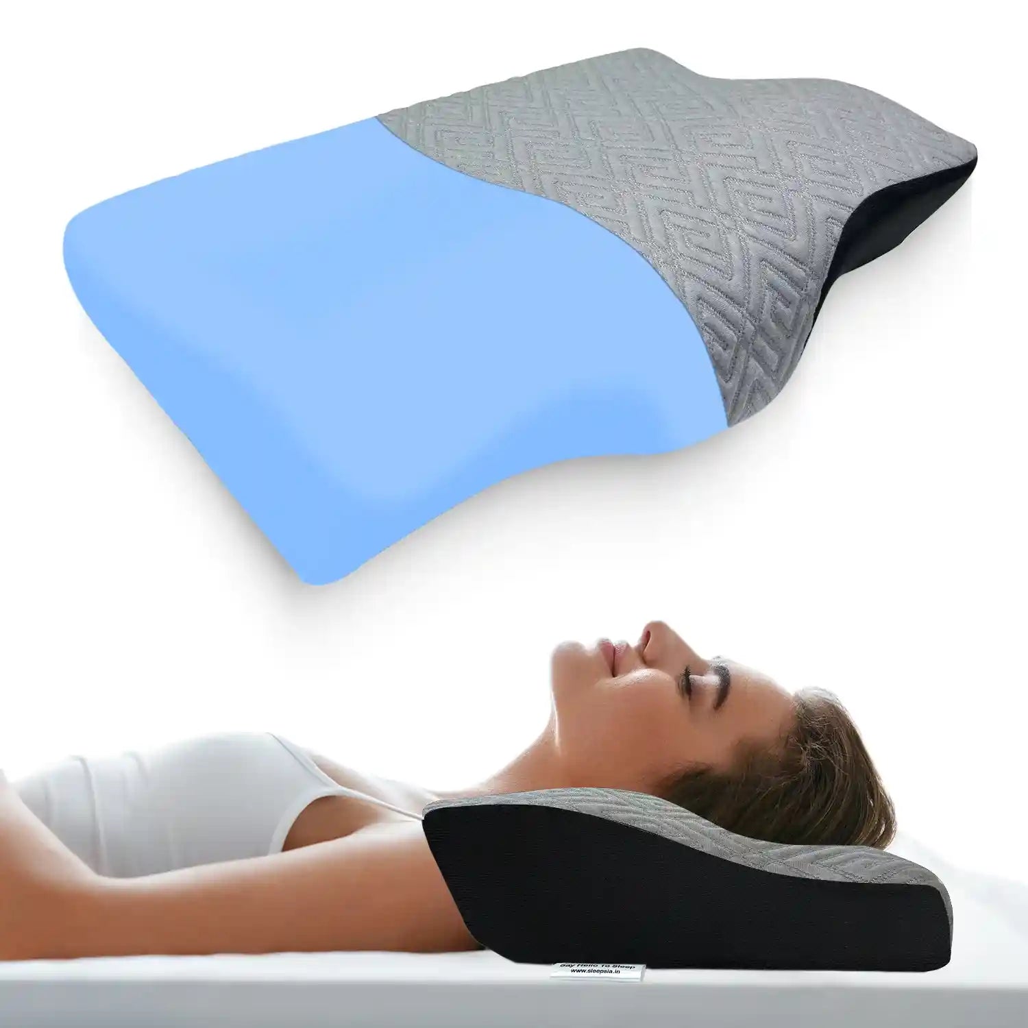 Orthopedic Memory Foam Cervical Pillow with Cooling Gel