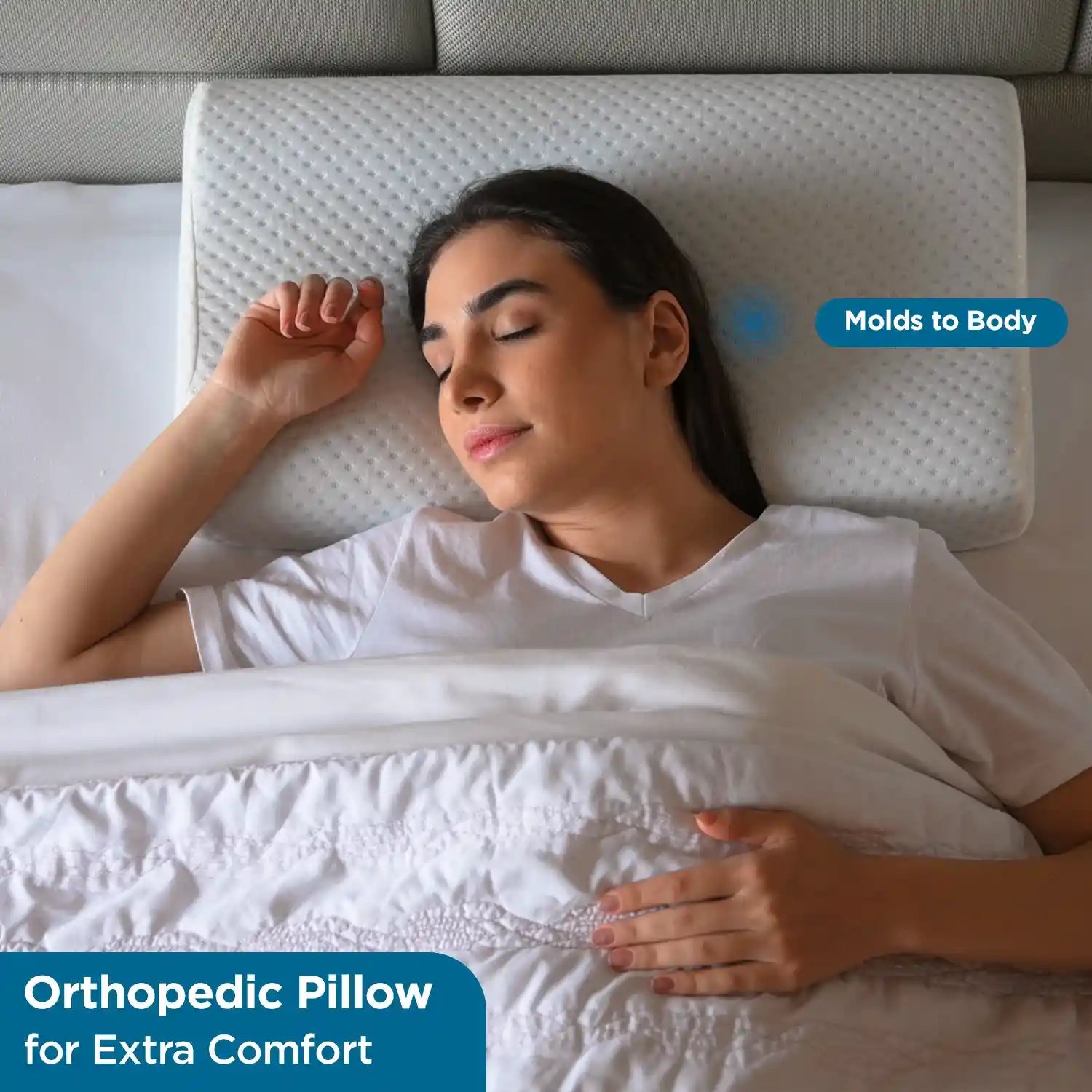 Contour Orthopedic Pillow with Cooling Gel