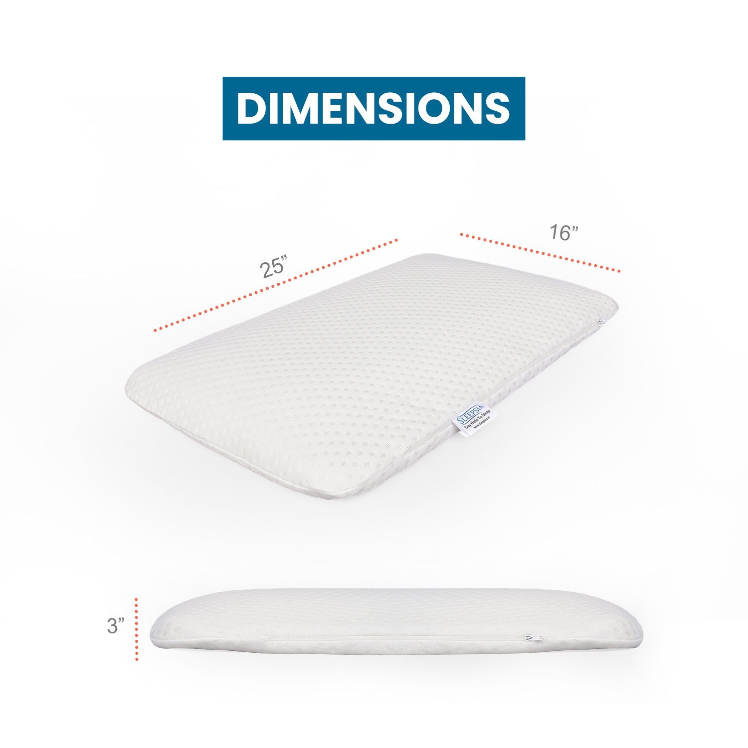 Ultra Slim Pillow for Adults