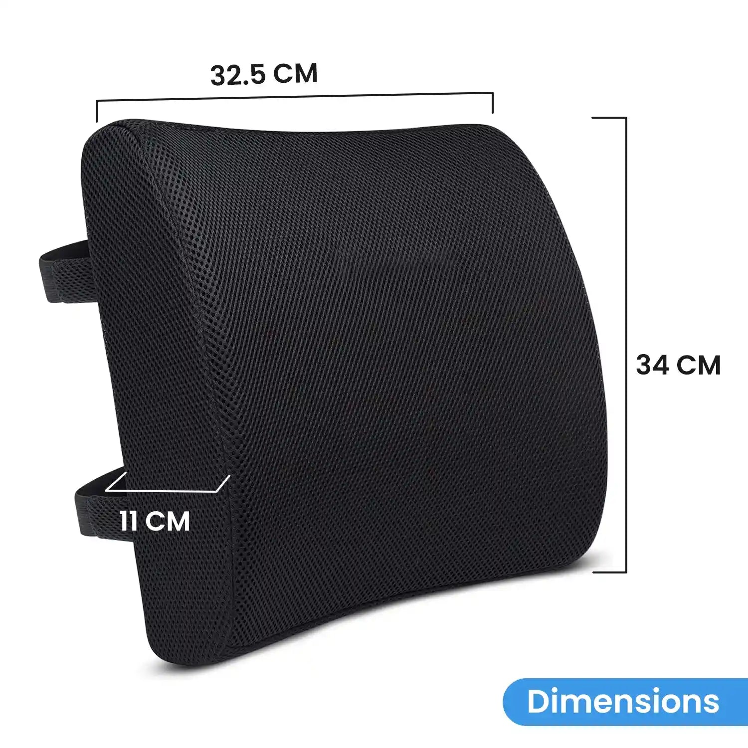 Orthopedic Memory Foam Half-Lumbar Support Backrest Cushion