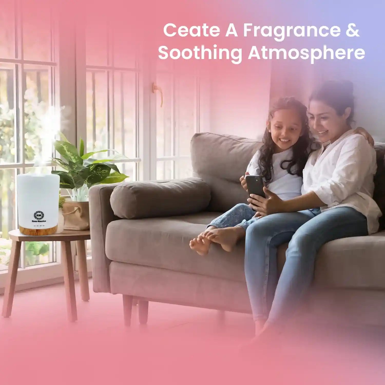 Buy ReNe-Maurice Electric Ultrasonic Aroma Diffuser (Free Essential Oil)