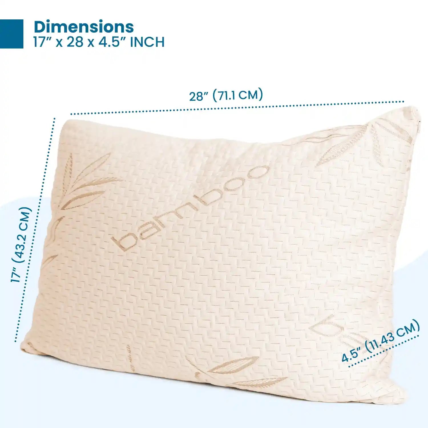 Orthopedic Shredded Memory Foam Bamboo Pillow