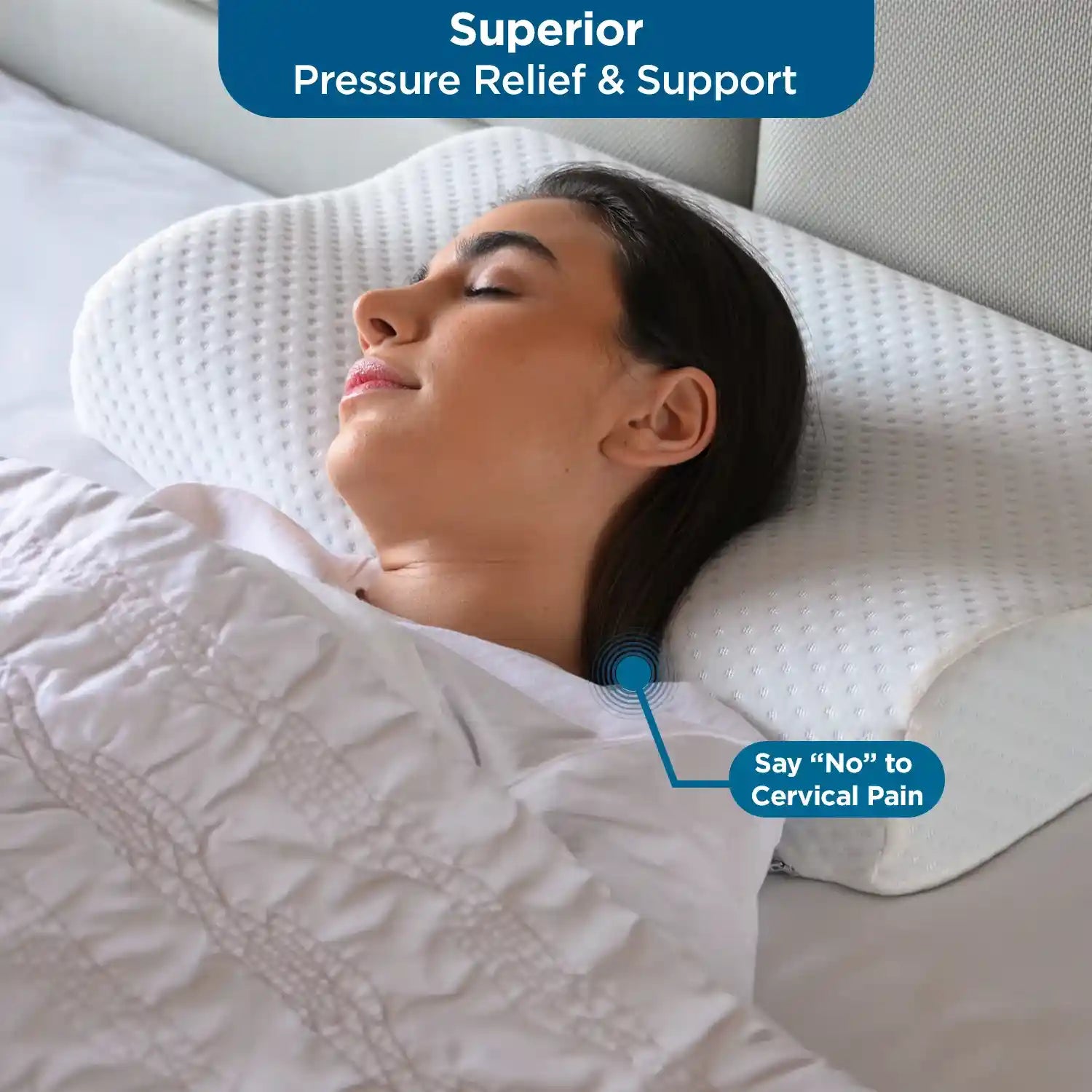 Non-Ventilated Contour Memory Foam Pillow