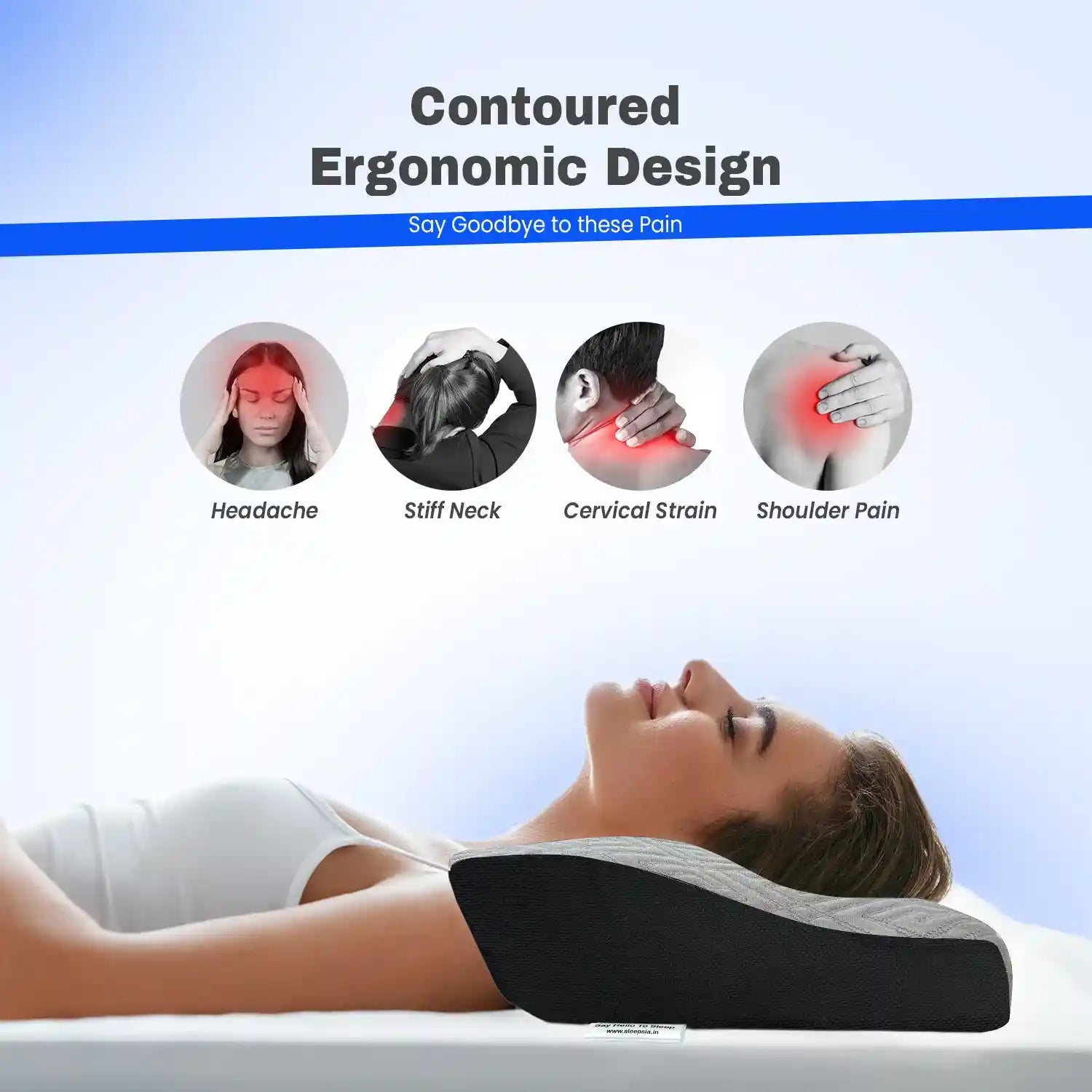 Orthopedic Cervical Pillow for Neck & Shoulder Pain