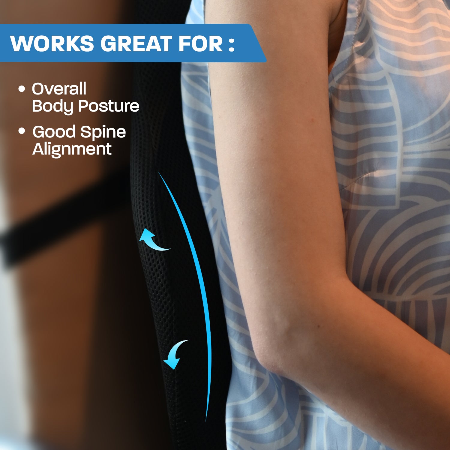 Lumbar Support Pillow with Cooling Gel