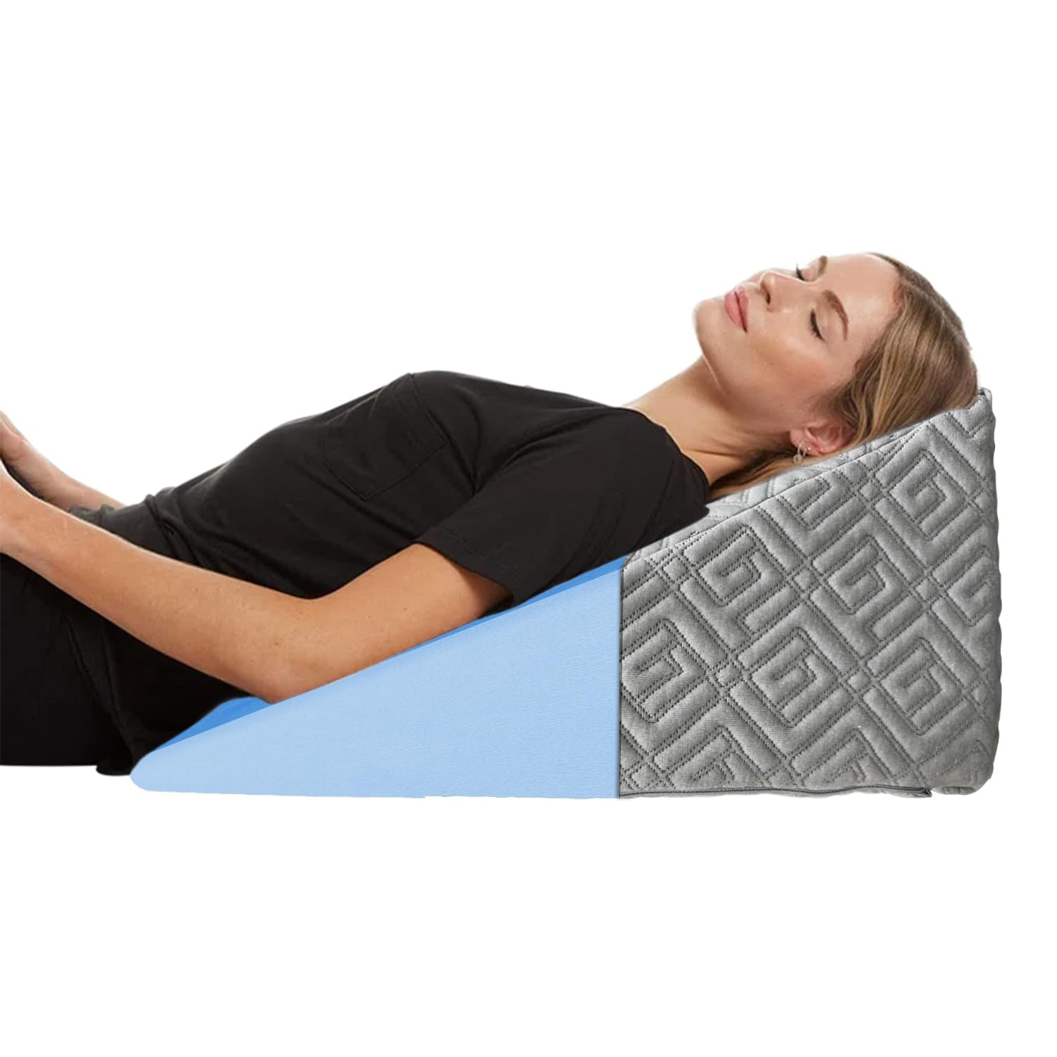 Orthopedic Memory Foam Back Support Wedge Pillow for Back Pain