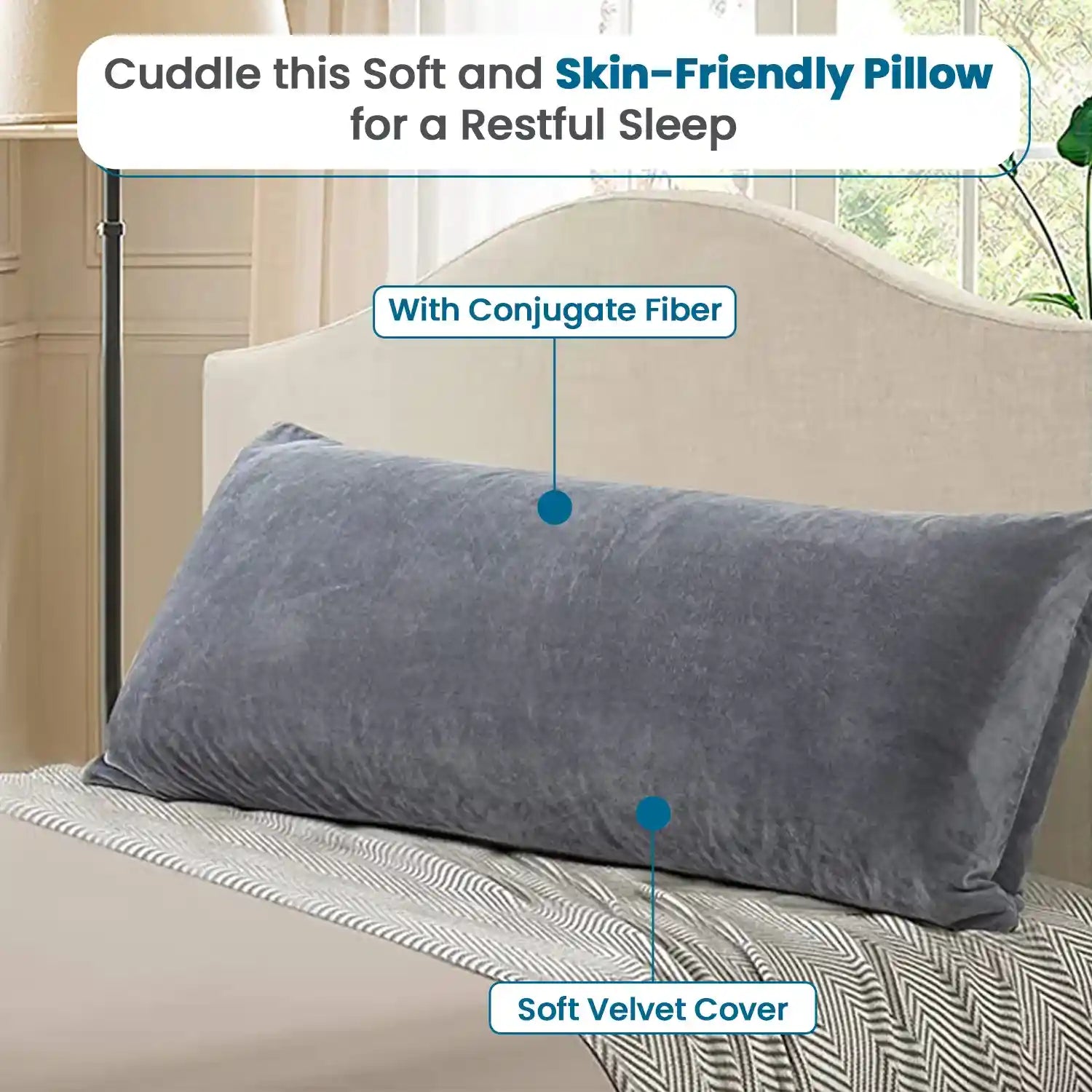 Super-Soft Full Body Long Cuddle Pillow