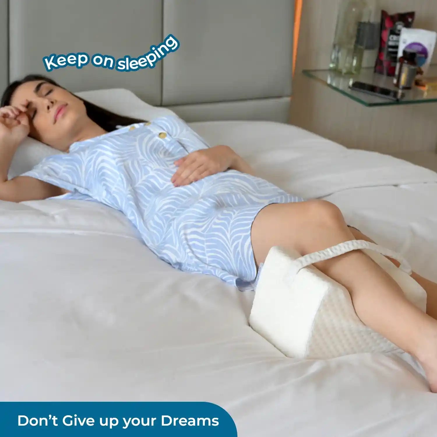 Knee Pillow Orthopedic Leg Pillow for Side Sleepers Hip Pain Relief