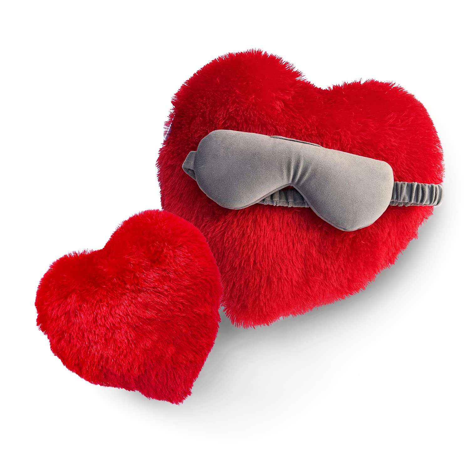 Heart Shape Pillows & Sleeping Eye Mask- Combo