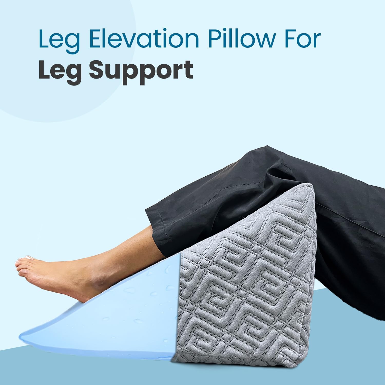 Orthopedic Memory Foam Back Support Wedge Pillow for Back Pain