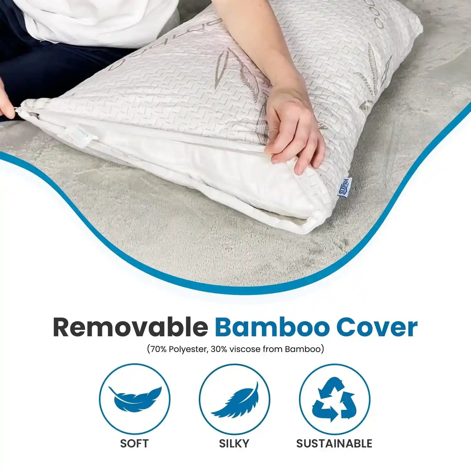 Bamboo Pillow with Memory Foam