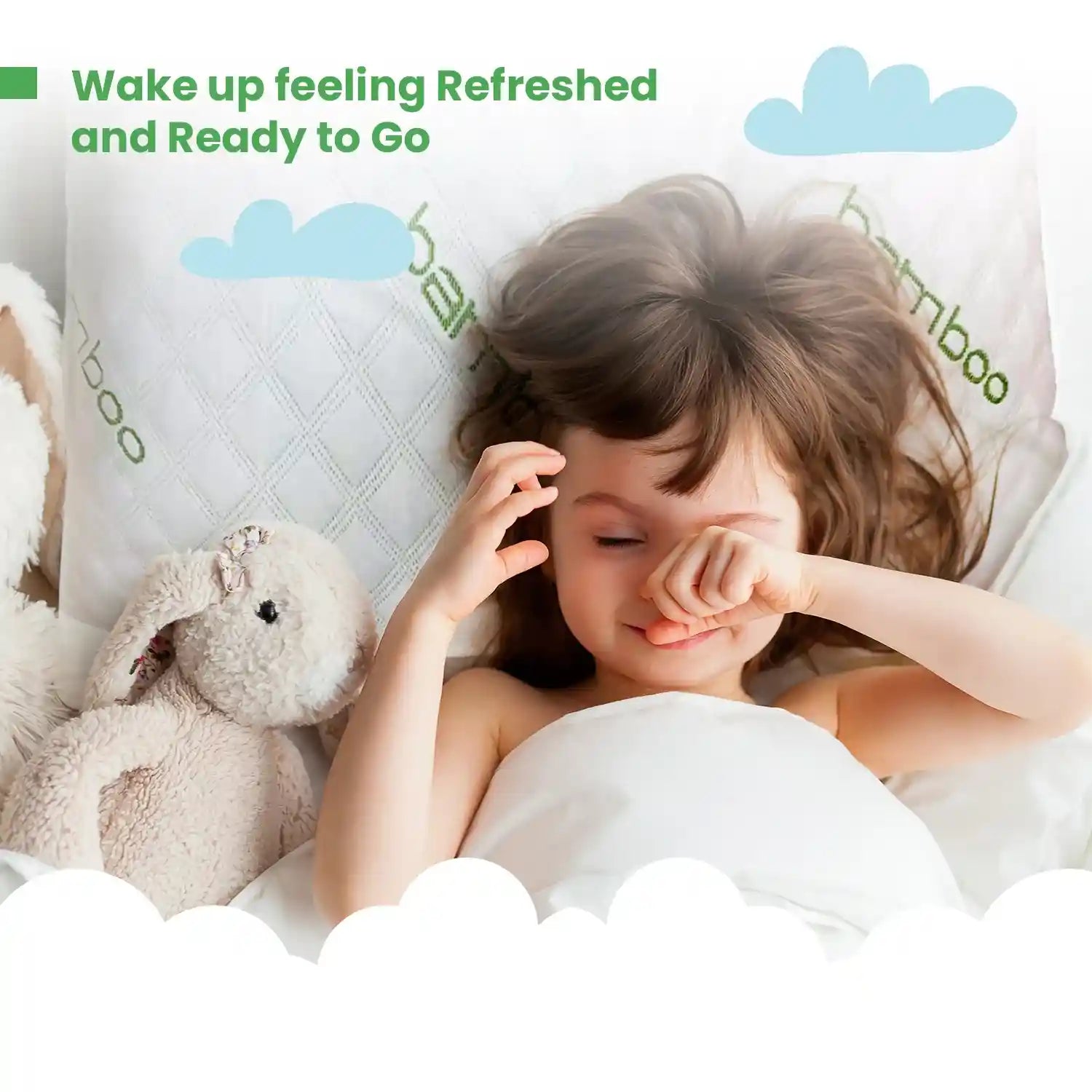 Kid's Bamboo Pillow - Shredded Memory Foam