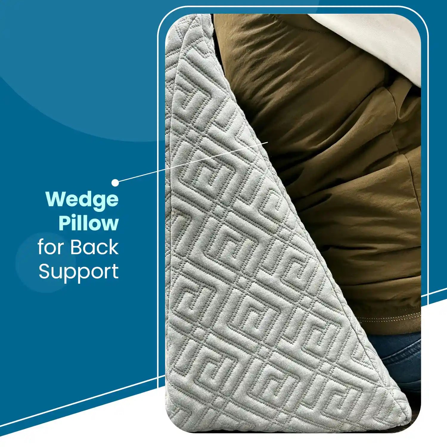 Wedge Pillow for Back Pain