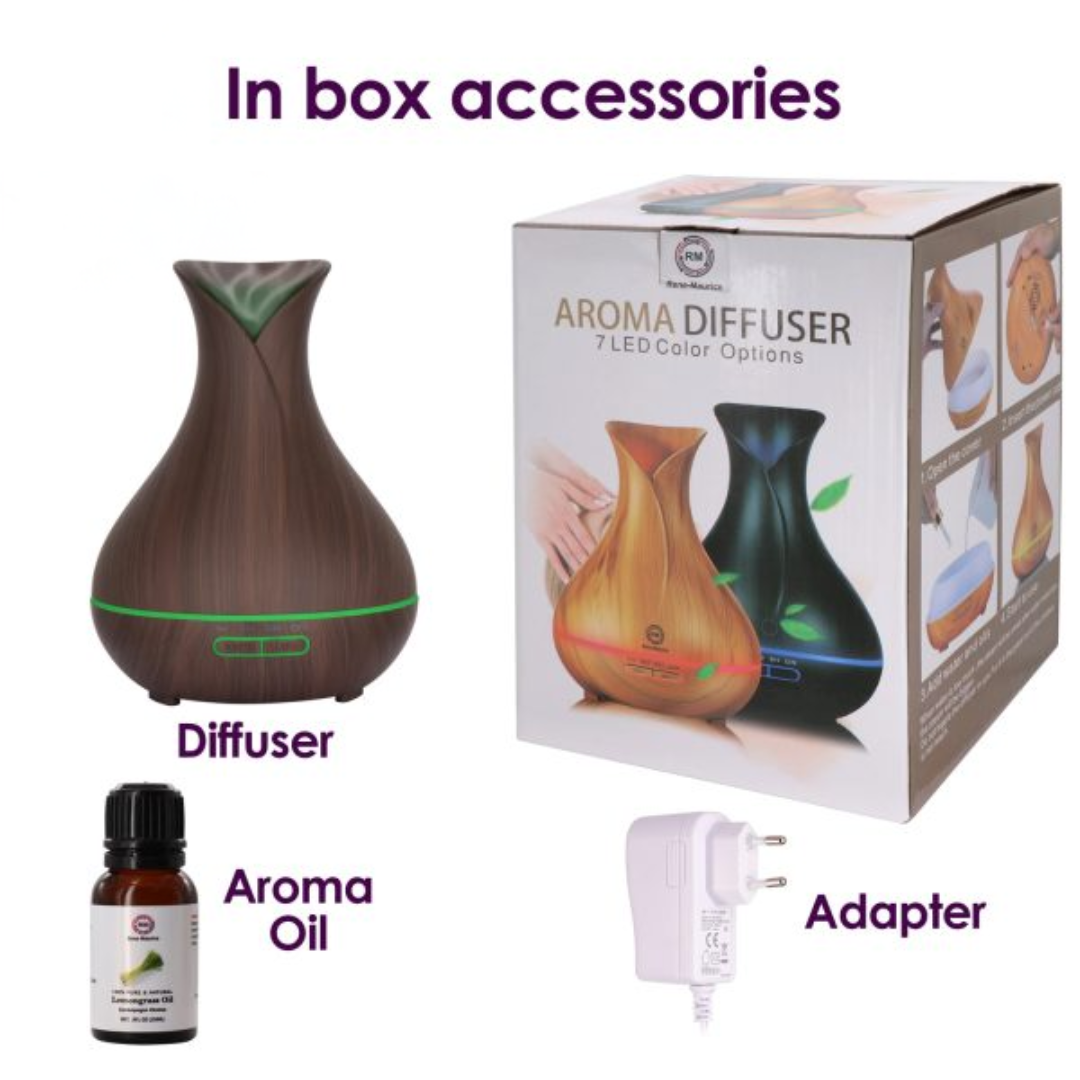 ReNe-Maurice Electric Aroma Diffuser (Free Essential Oil)