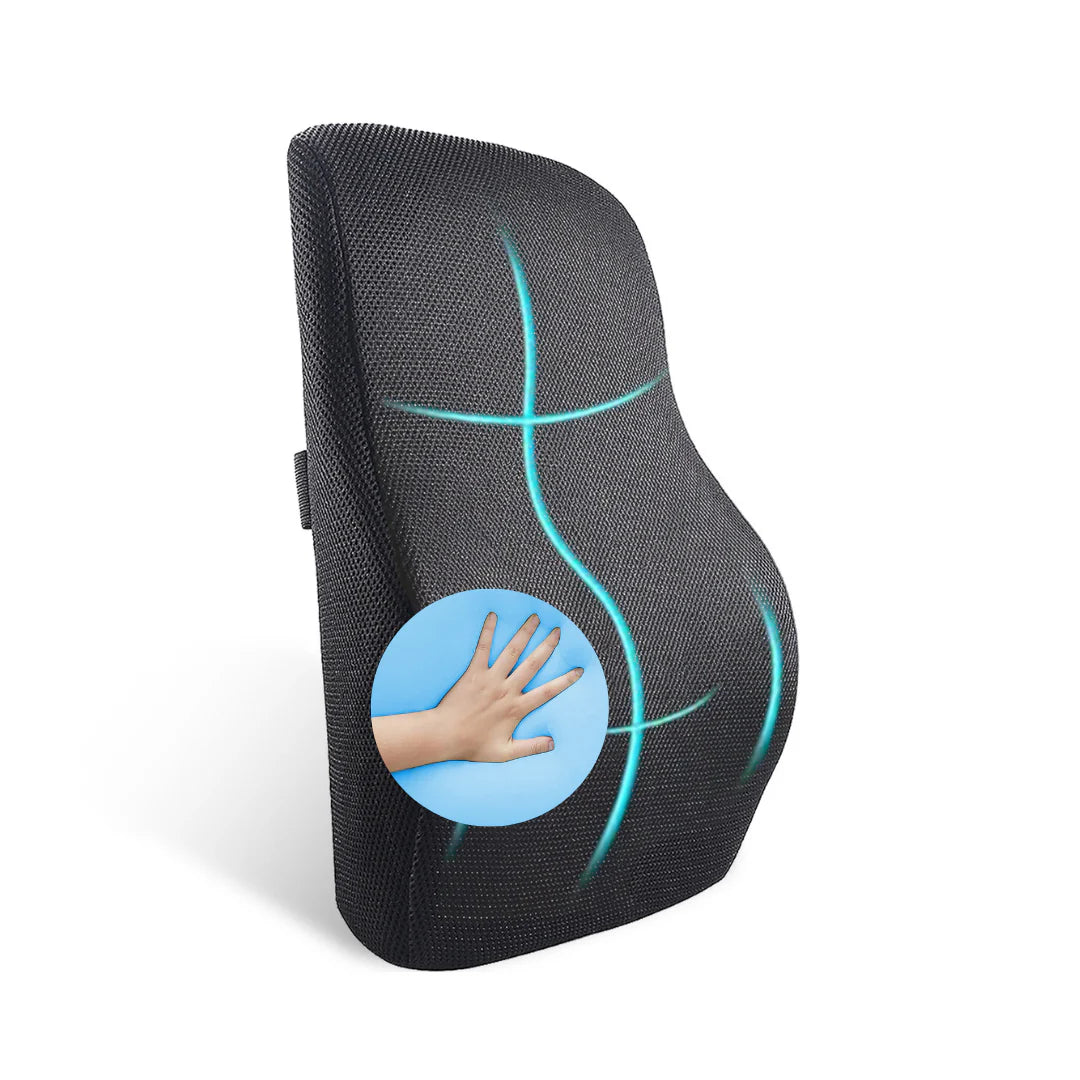 Lumbar Support Pillow with Cooling Gel