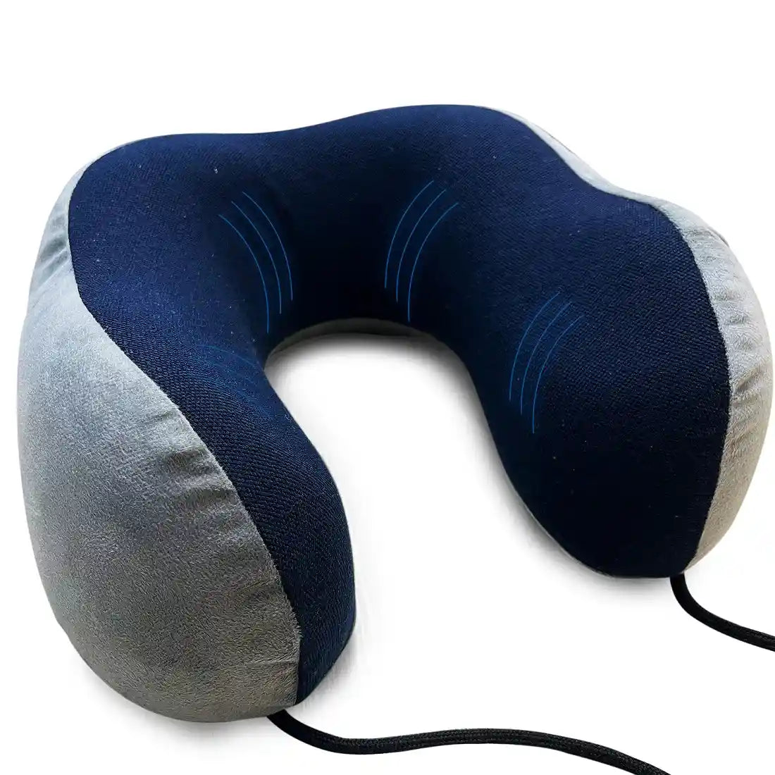 Super-Soft Memory Foam Travel Neck Pillow - Velvet Fabric