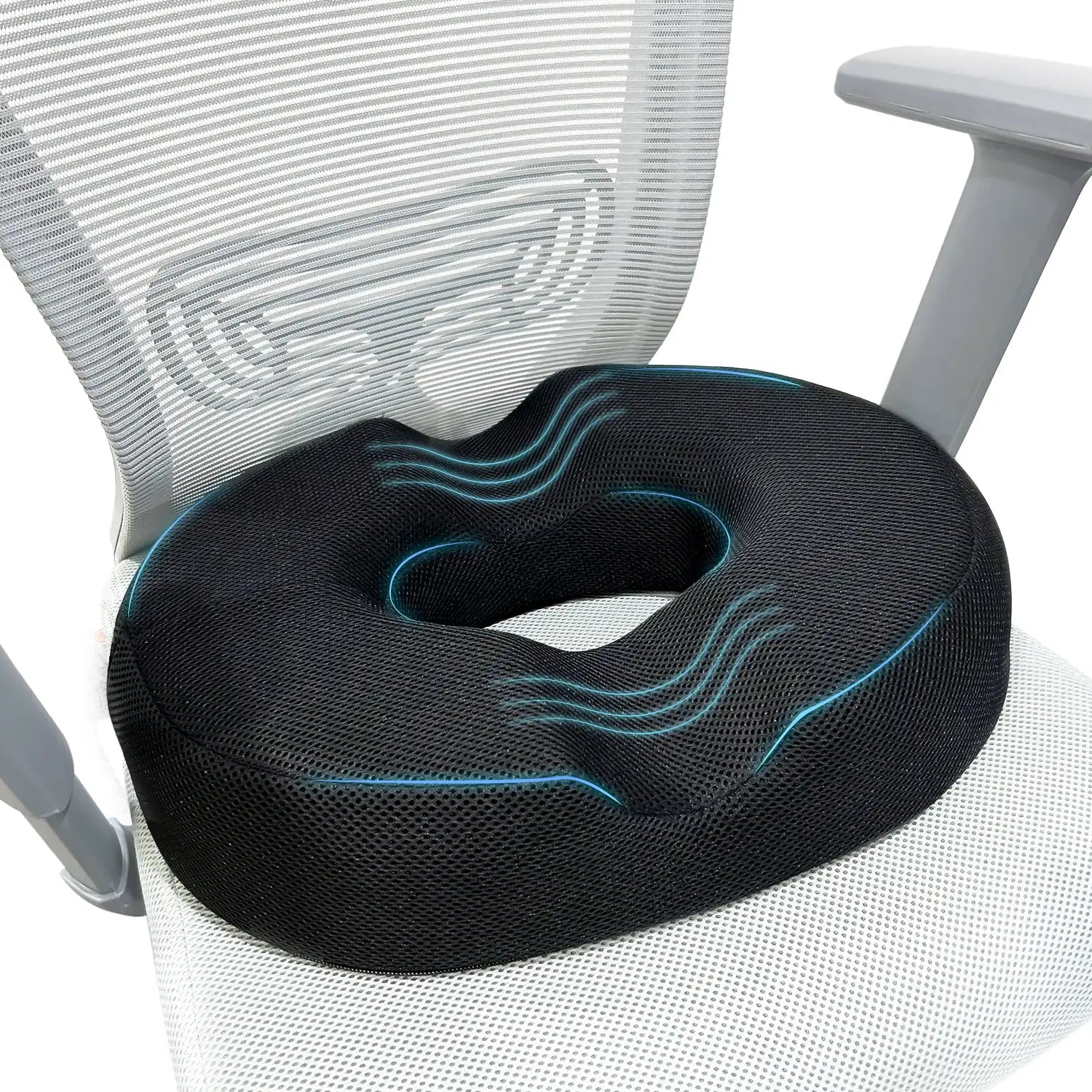 Orthopedic Memory Foam Donut Seat Cushion with Cooling Gel