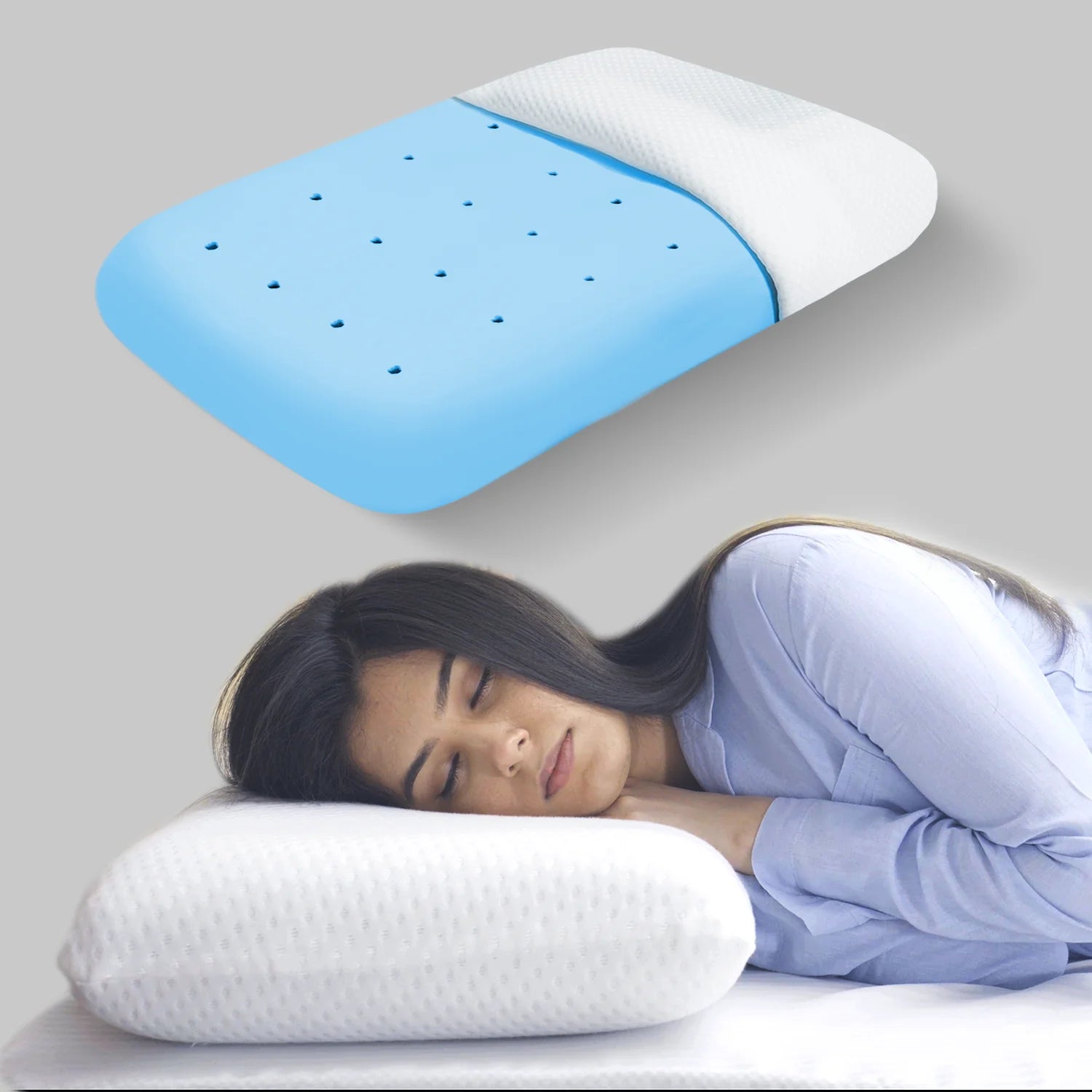 Small Standard Cooling Gel Memory Foam Pillow