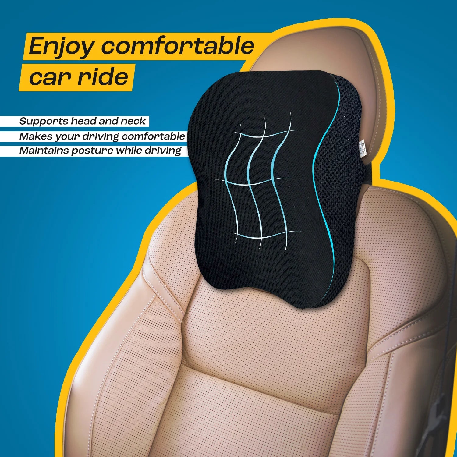 Car Neck Pillow with Memory Foam