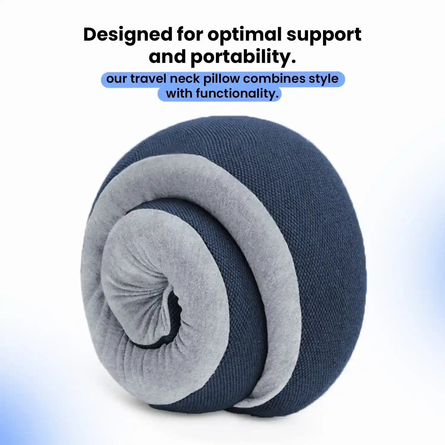 Orthopedic Memory Foam Snoozed Travel Neck Pillow