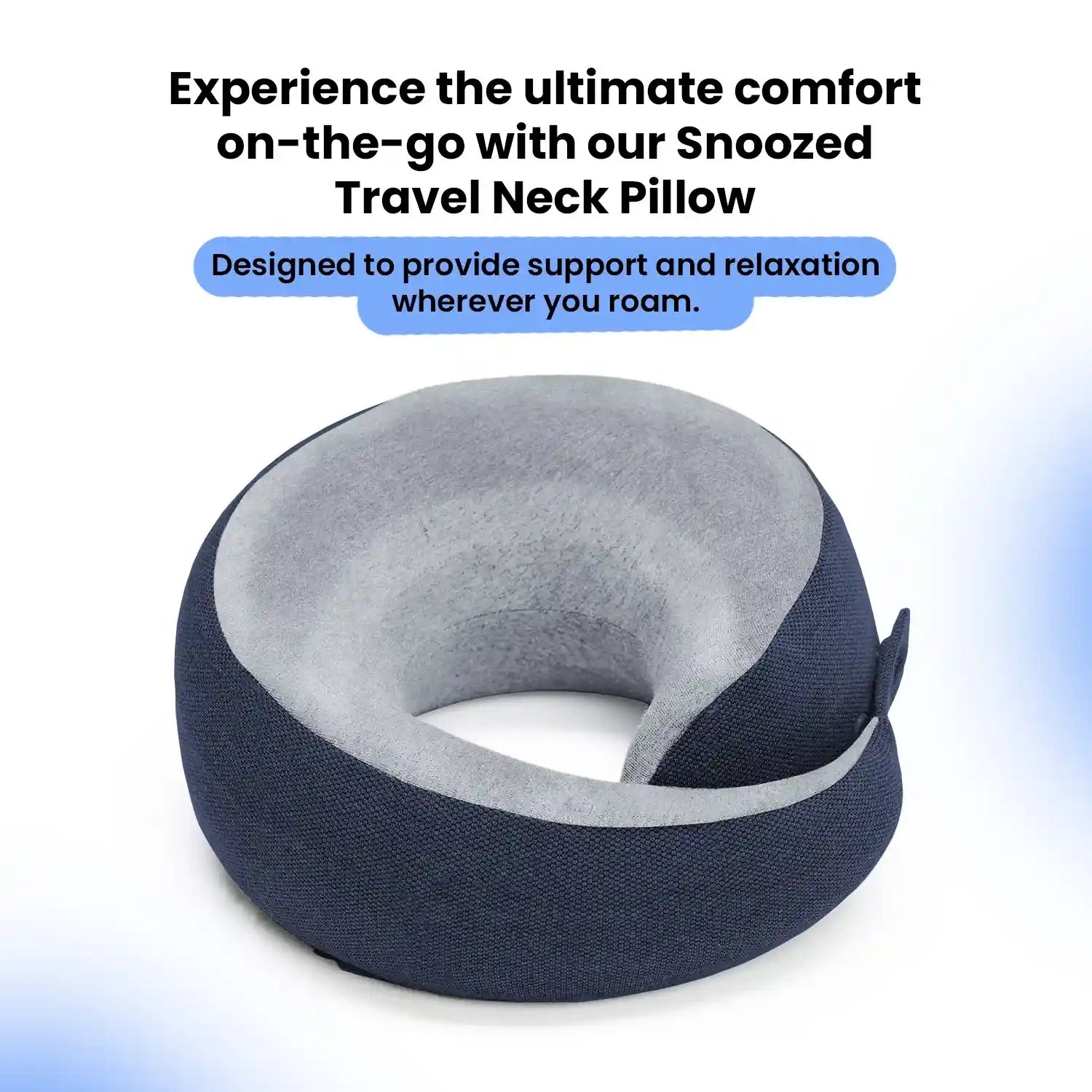 Orthopedic Memory Foam Snoozed Travel Neck Pillow