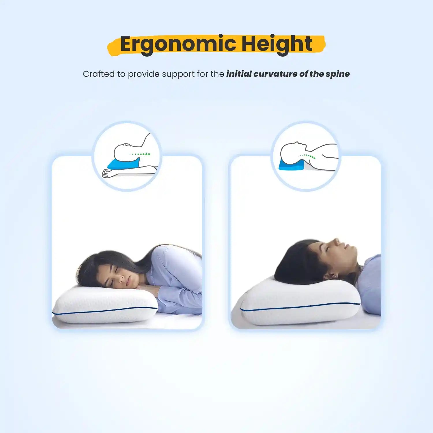 Small Memory Foam Pillow with Cooling Gel