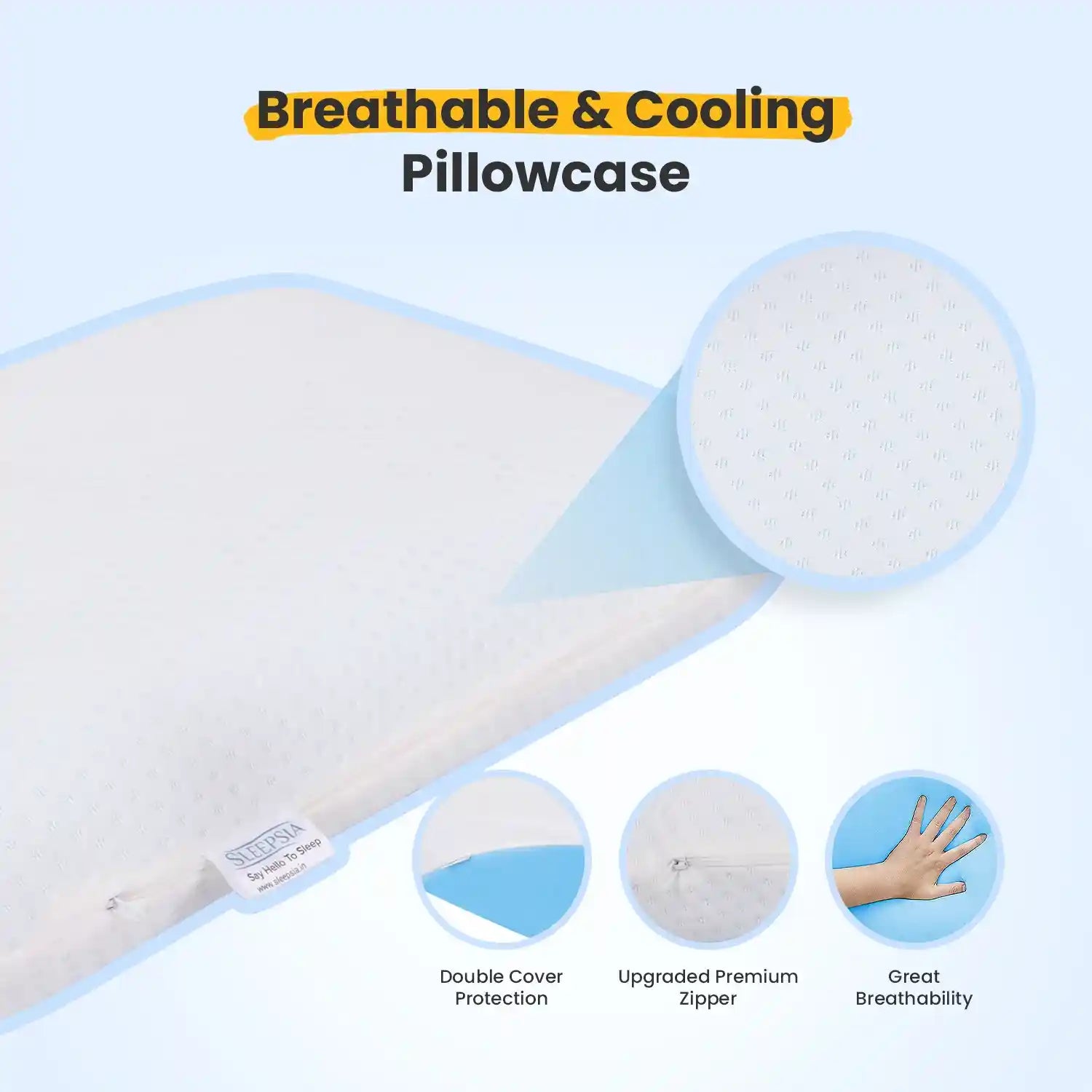 Small Memory Foam Pillow with Cooling Gel