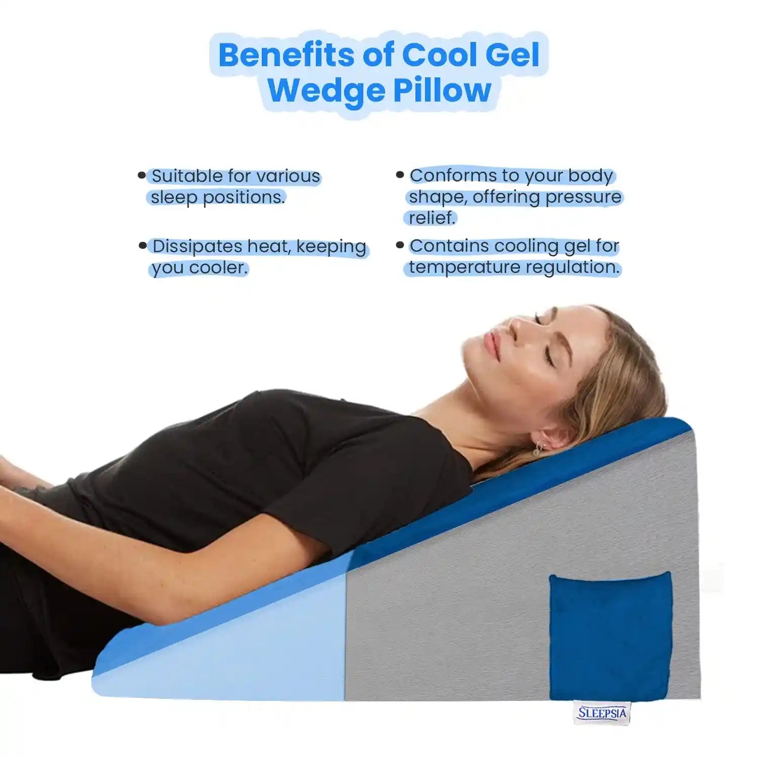 Wedge Pillow for Back Pain