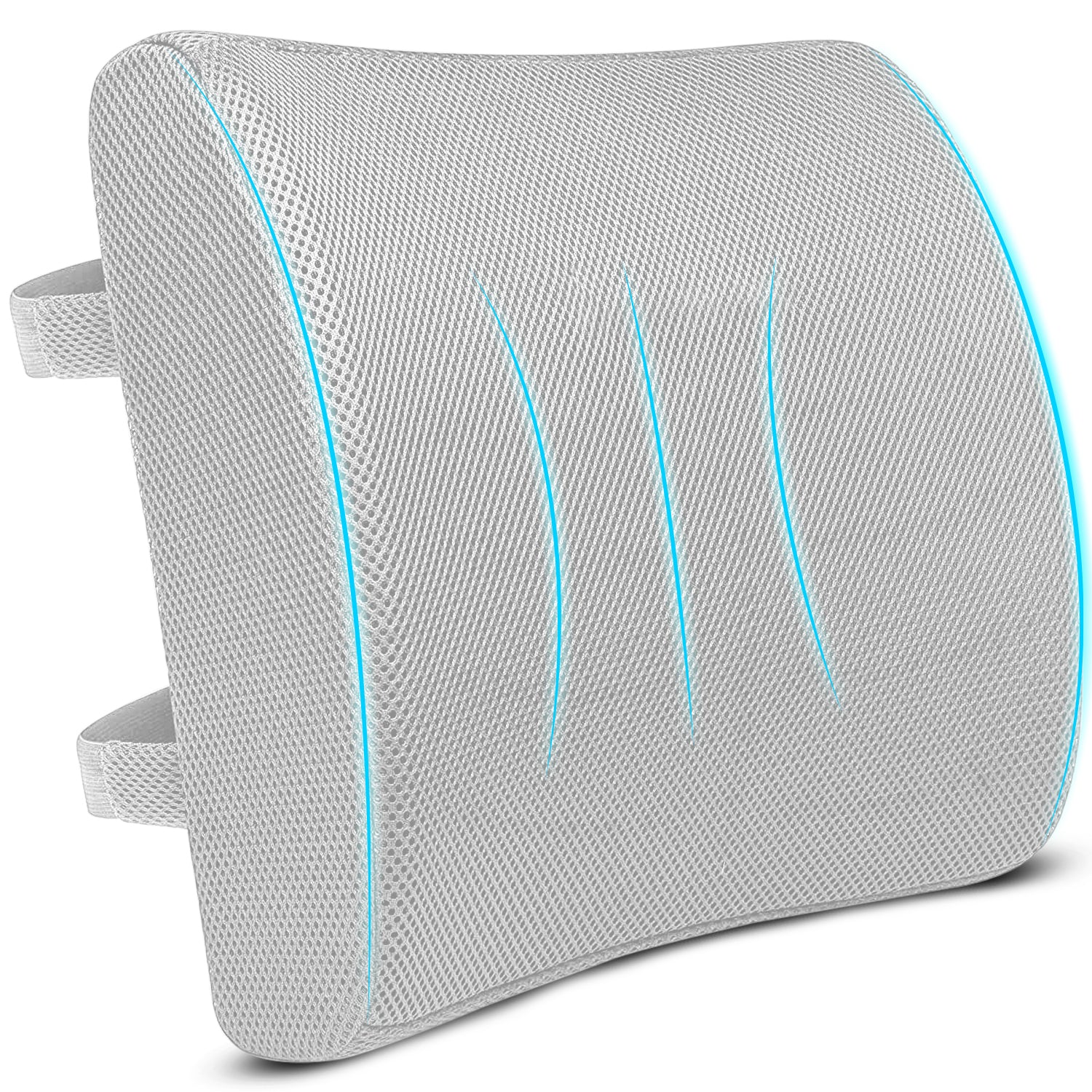 Orthopedic Memory Foam Half-Lumbar Support Backrest Cushion