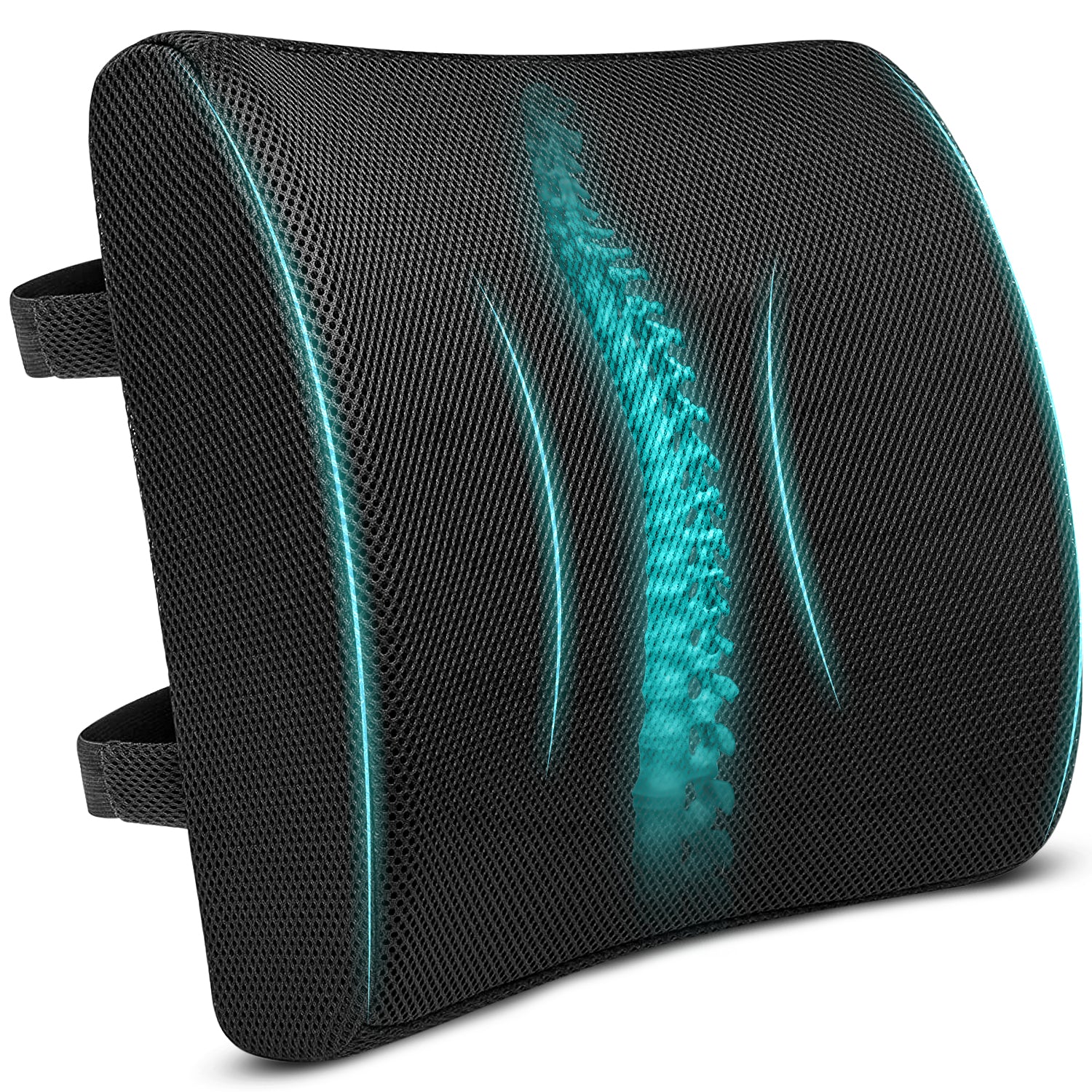 Orthopedic Memory Foam Half-Lumbar Support Backrest Cushion