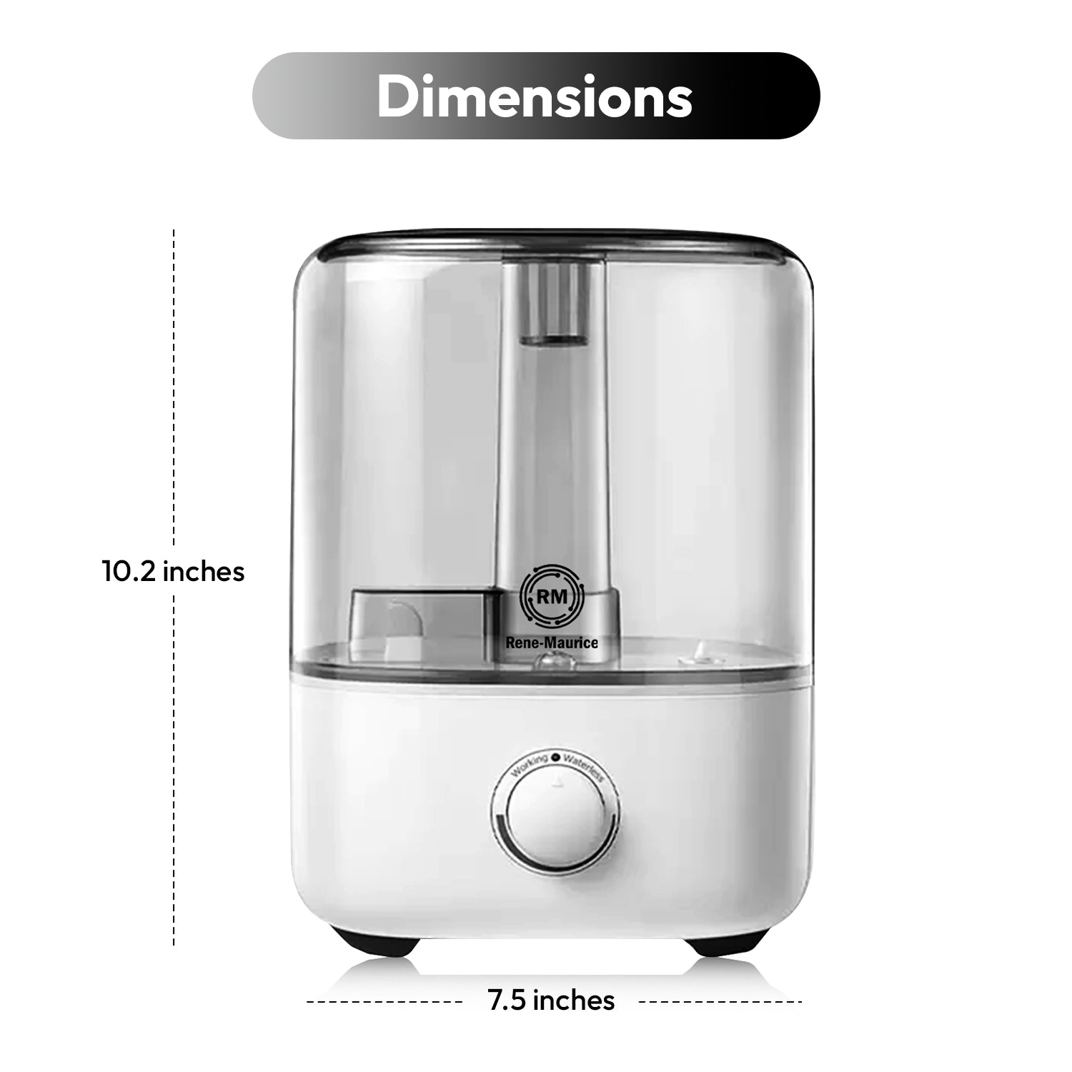 Rene-Maurice Ultrasonic Humidifier for Room