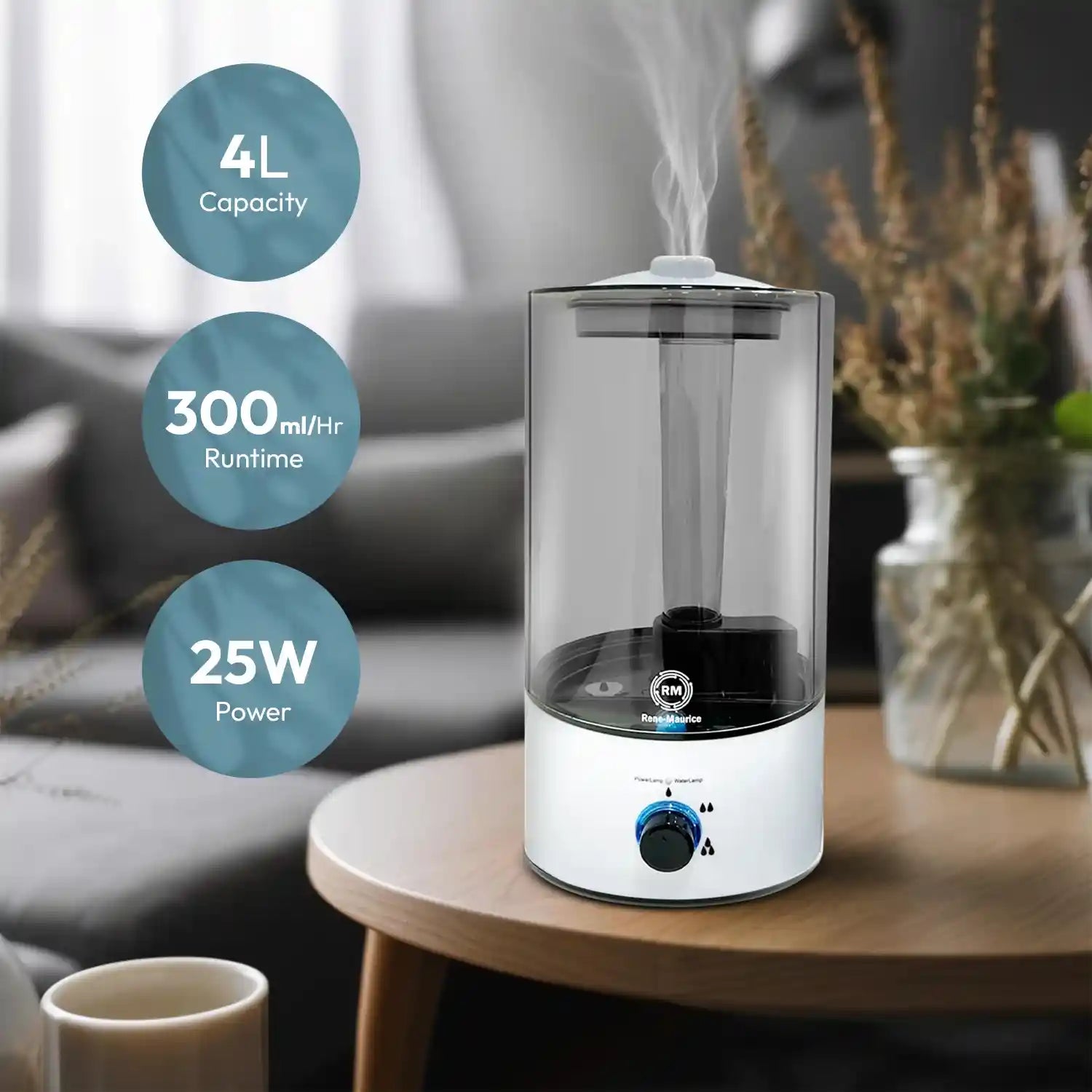 Rene-Maurice Ultrasonic Humidifier for Room