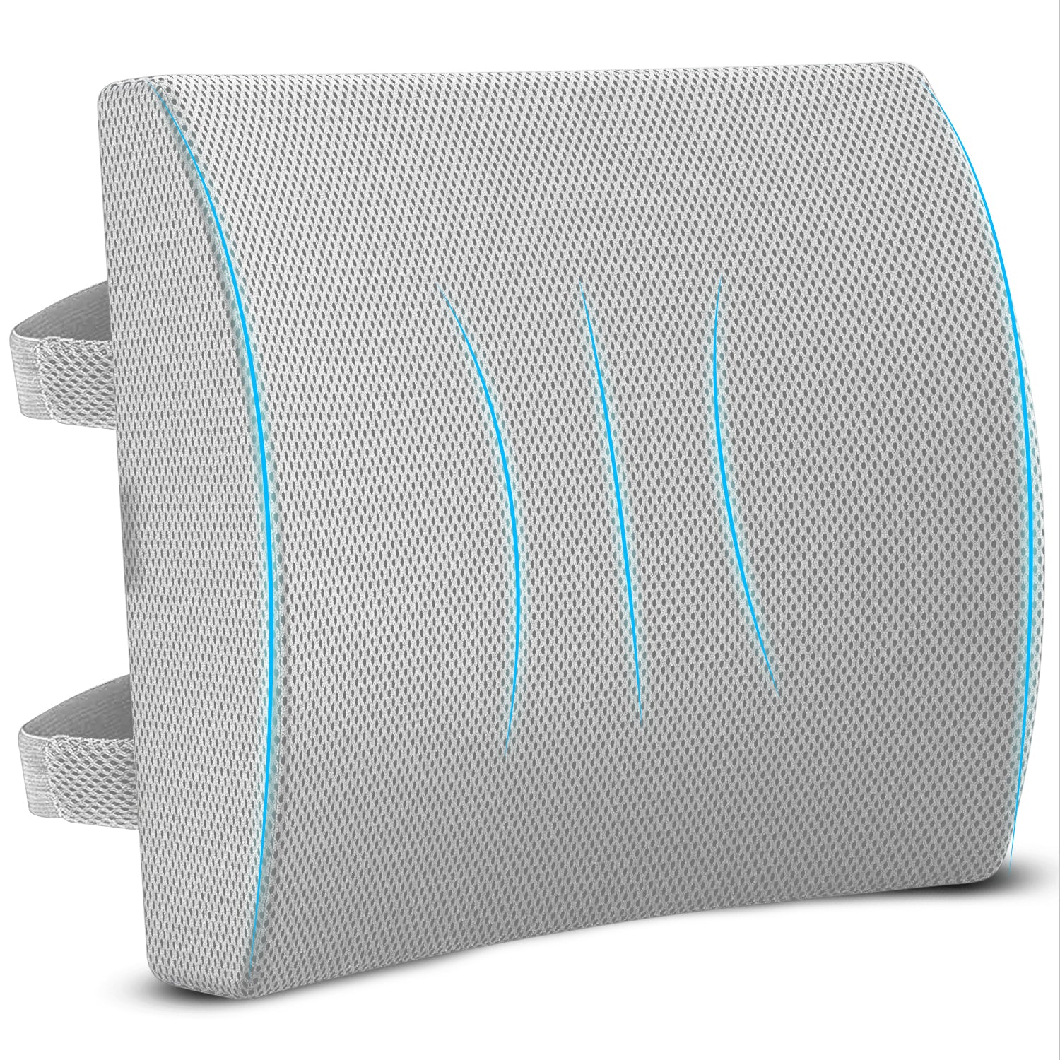 Orthopedic Memory Foam Half-Lumbar Support Backrest Cushion