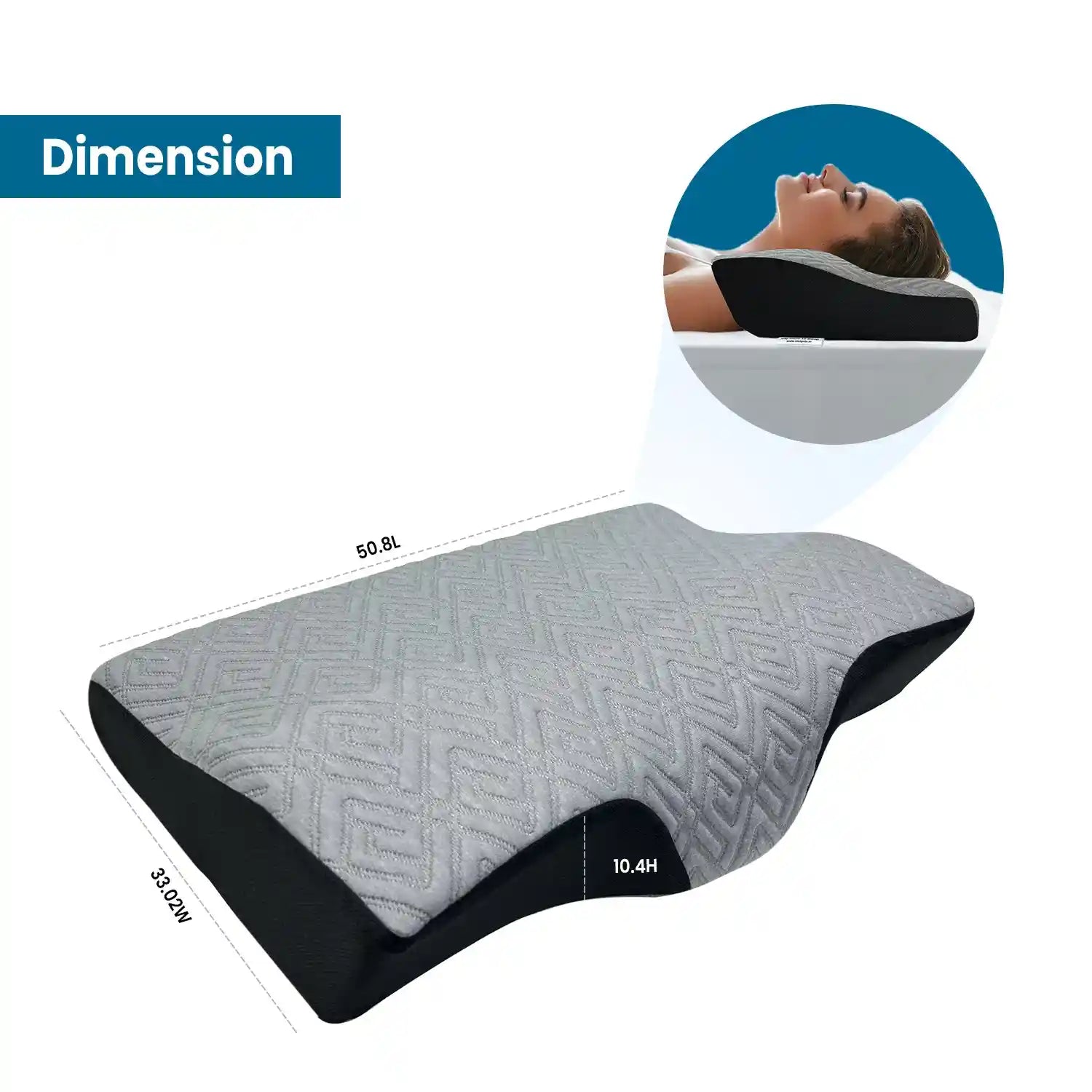 Cervical Pillow for Neck & Shoulder Pain - Orthopedic Pillow