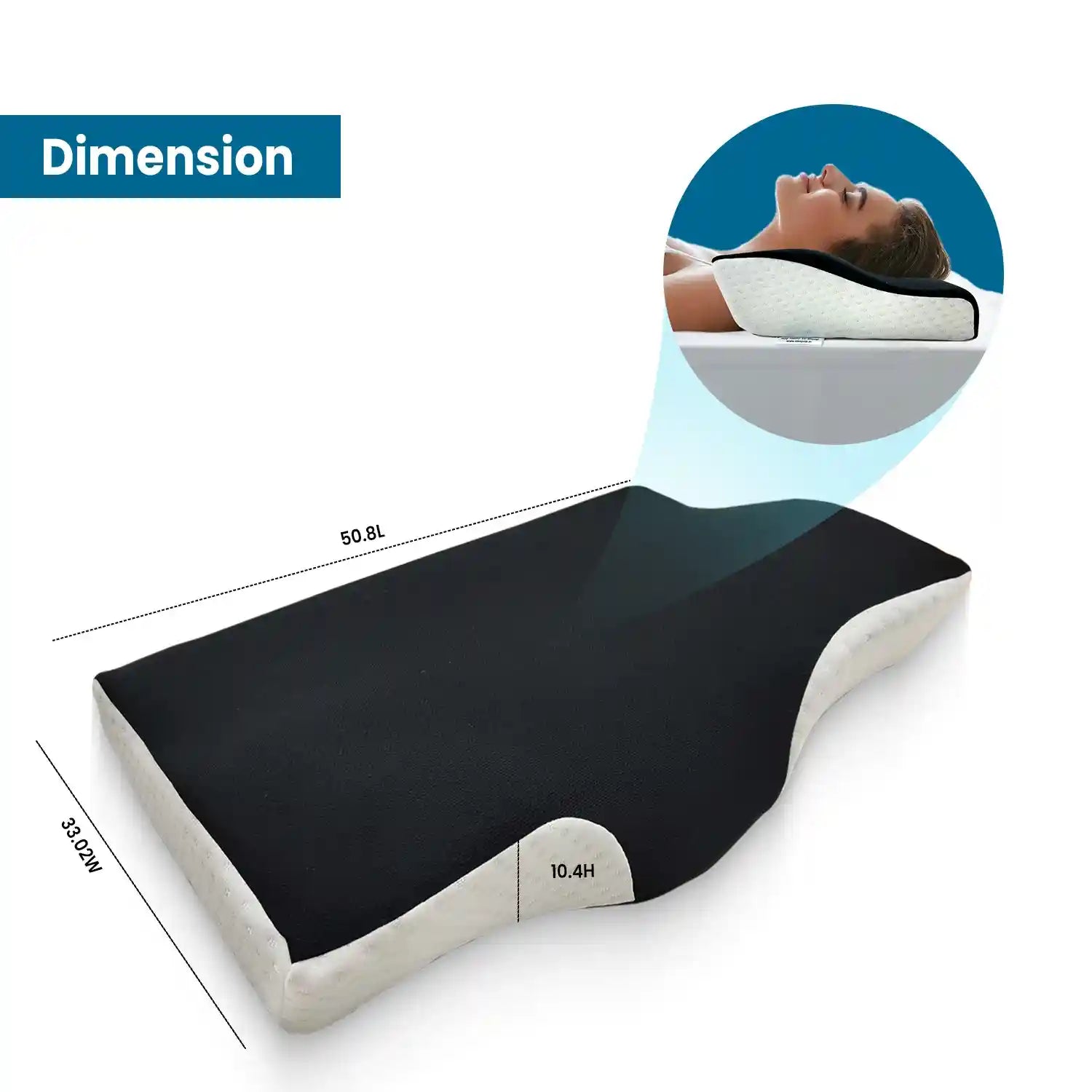 Cervical Pillow for Neck & Shoulder Pain - Orthopedic Pillow