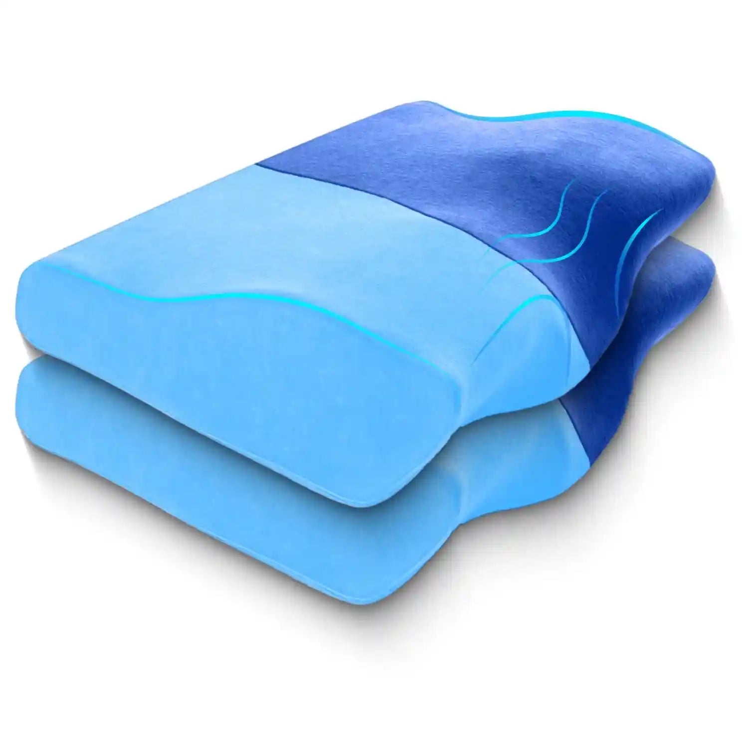 Orthopedic Memory Foam Cervical Pillow with Cooling Gel