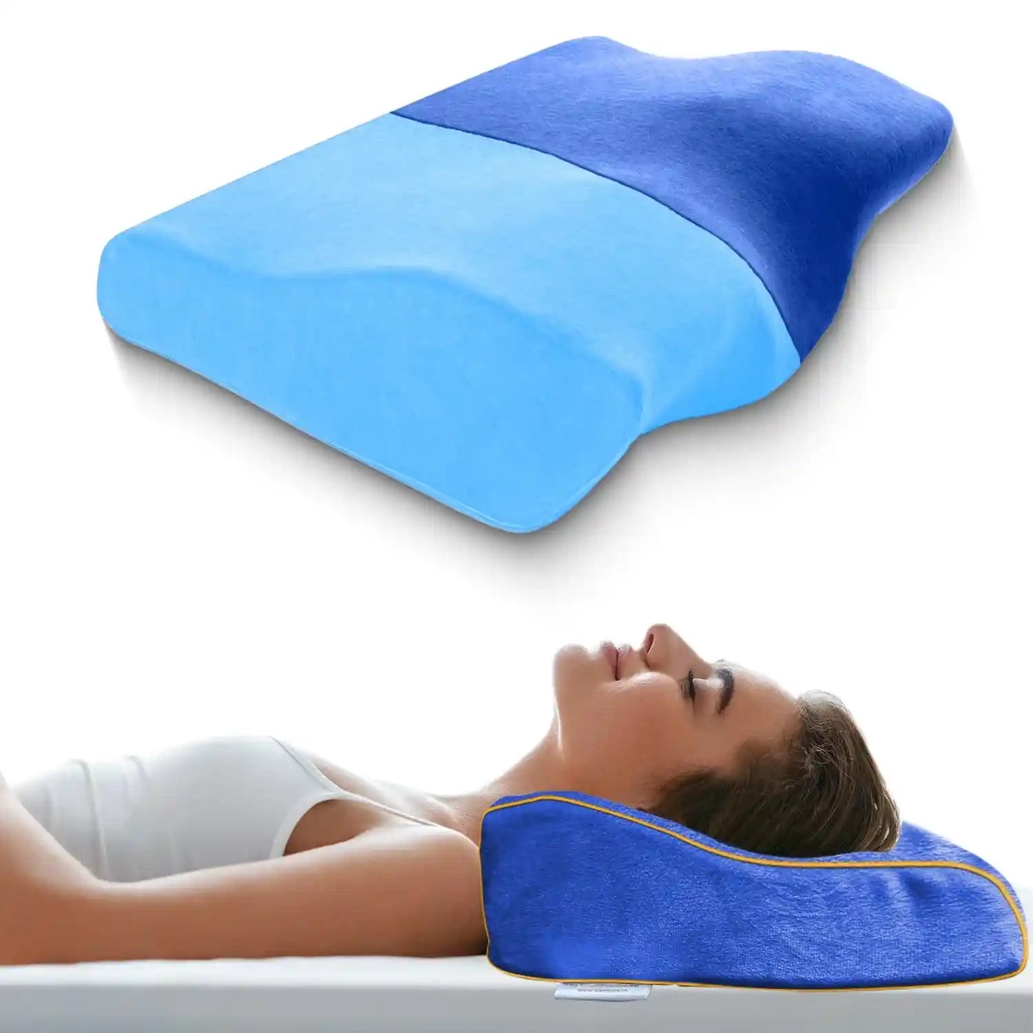 Orthopedic Memory Foam Cervical Pillow with Cooling Gel