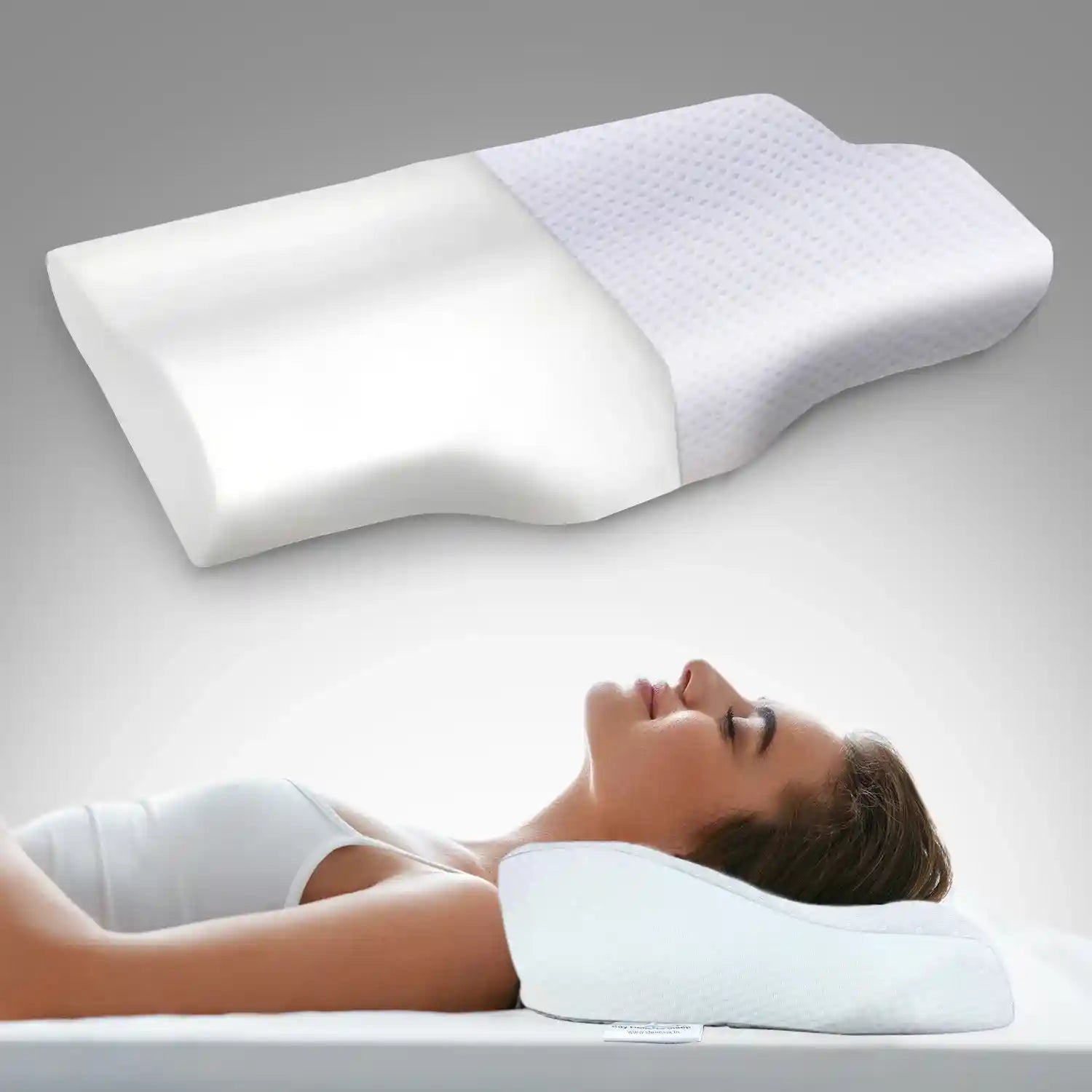 Memory foam pillow for neck and shoulder pain best sale