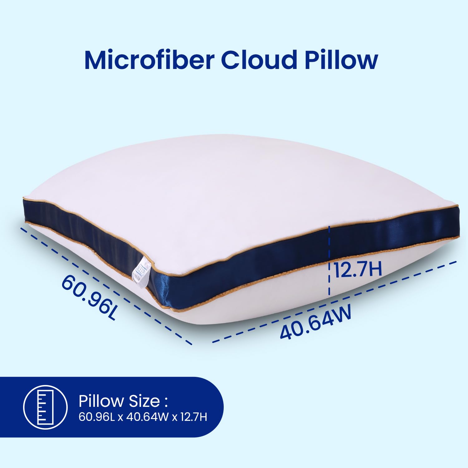 Microfiber Pillow with Piping (Hotel Pillow)