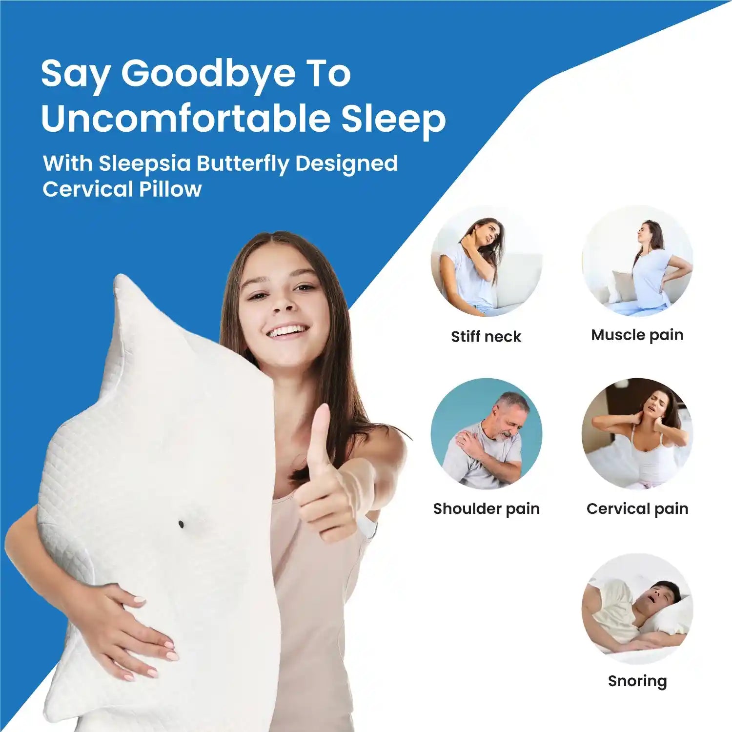 Butterfly Pillow For Neck Pain