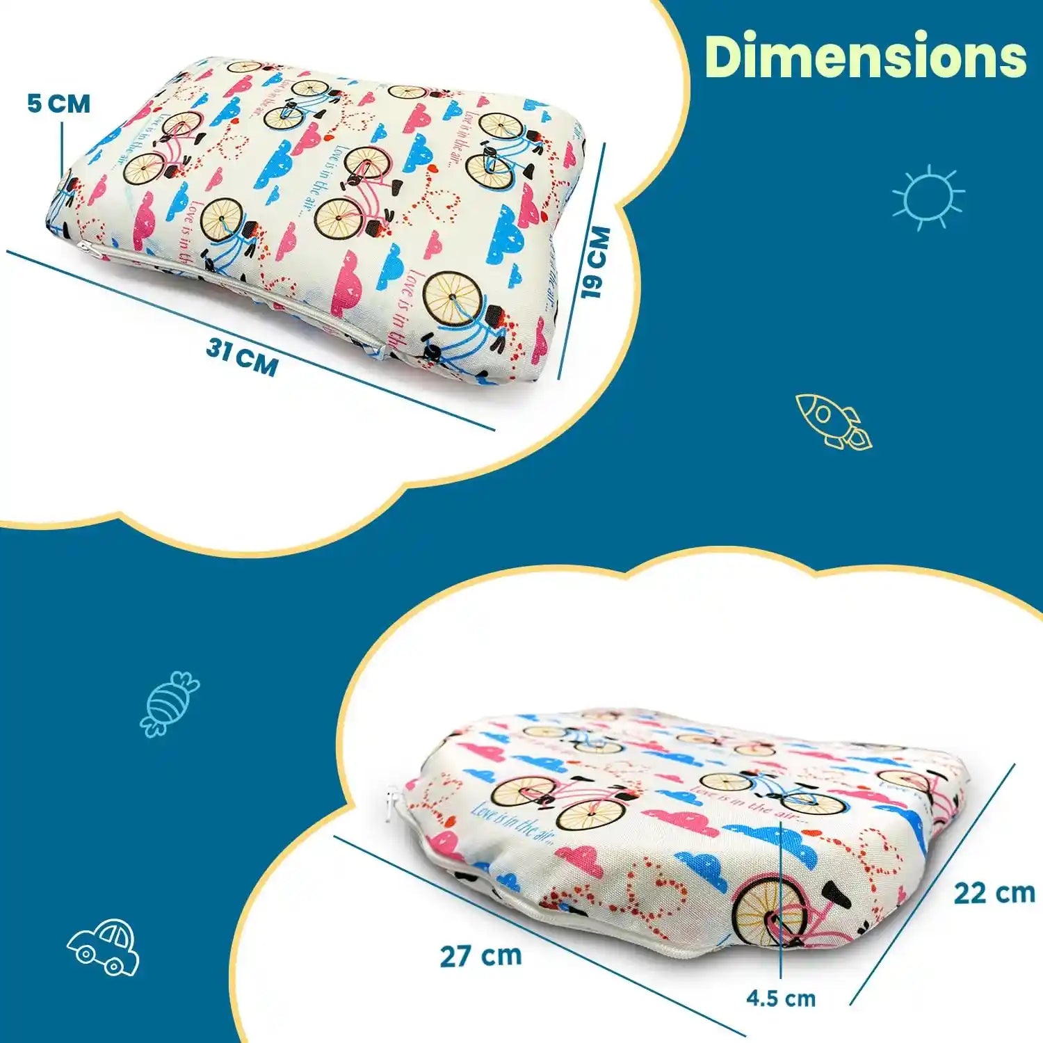 Kids Cycle Pillow Combo