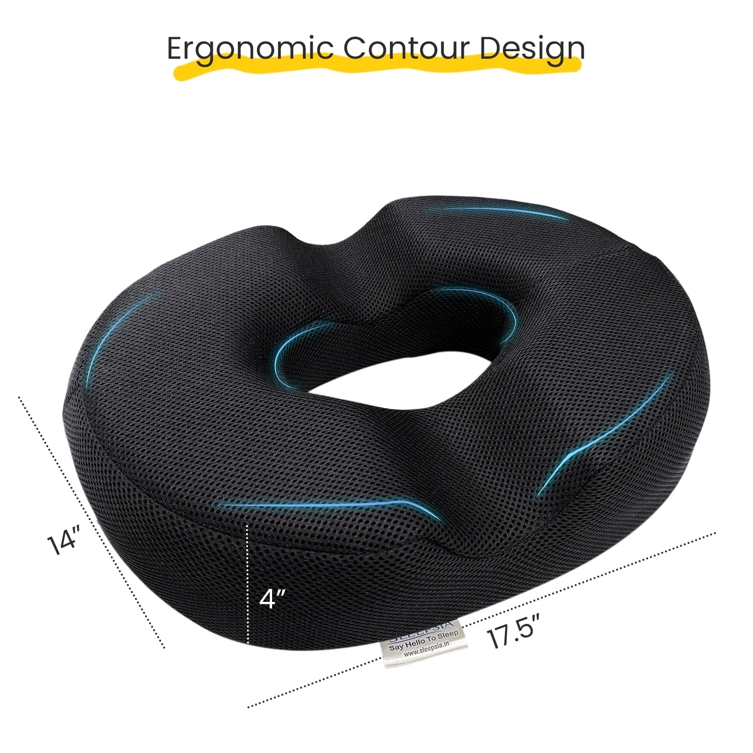 Donut Pillow & Donut Seat Cushion with Cooling Gel