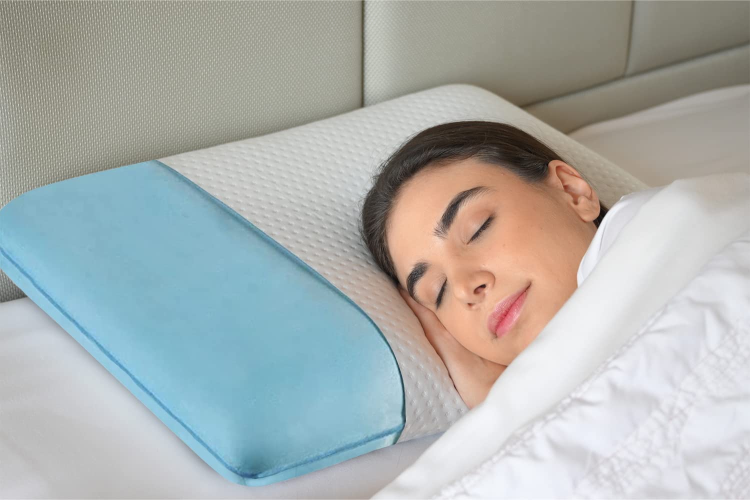 Memory Foam Pillow for Sleeping, Rectangular Orthopedic Bed Pillow for Neck & Shoulder Pain Relief