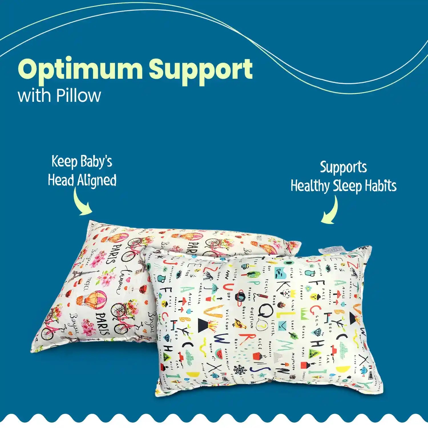 Microfiber Baby Pillow Combo