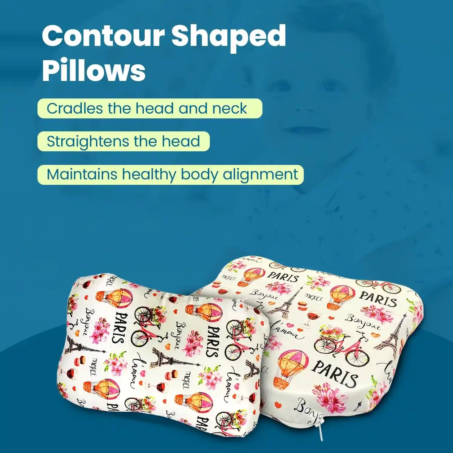 Kids Paris Pillow (Combo)