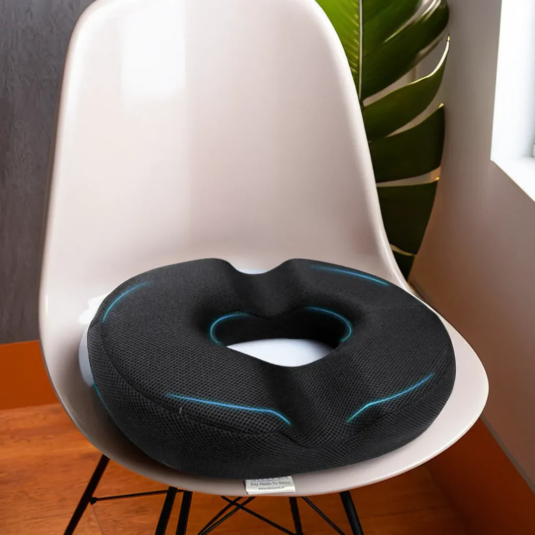 Orthopedic Memory Foam Donut Seat Cushion with Cooling Gel